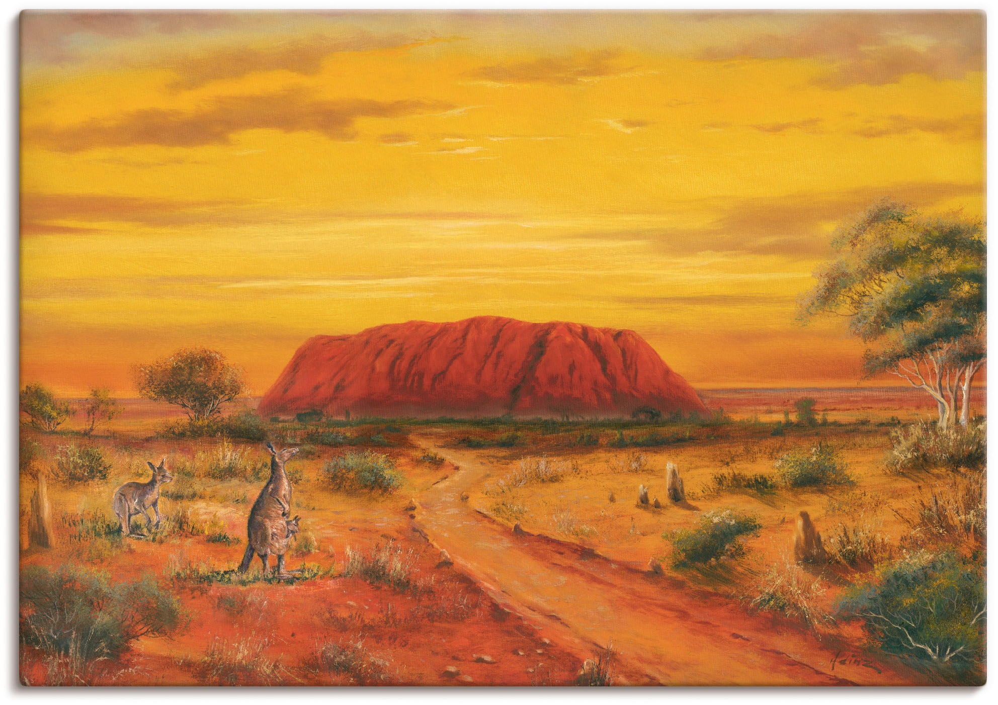 Artland Leinwandbild »Australisches Tal« Australien 1 Stk. tlg. auf Keilrah günstig online kaufen