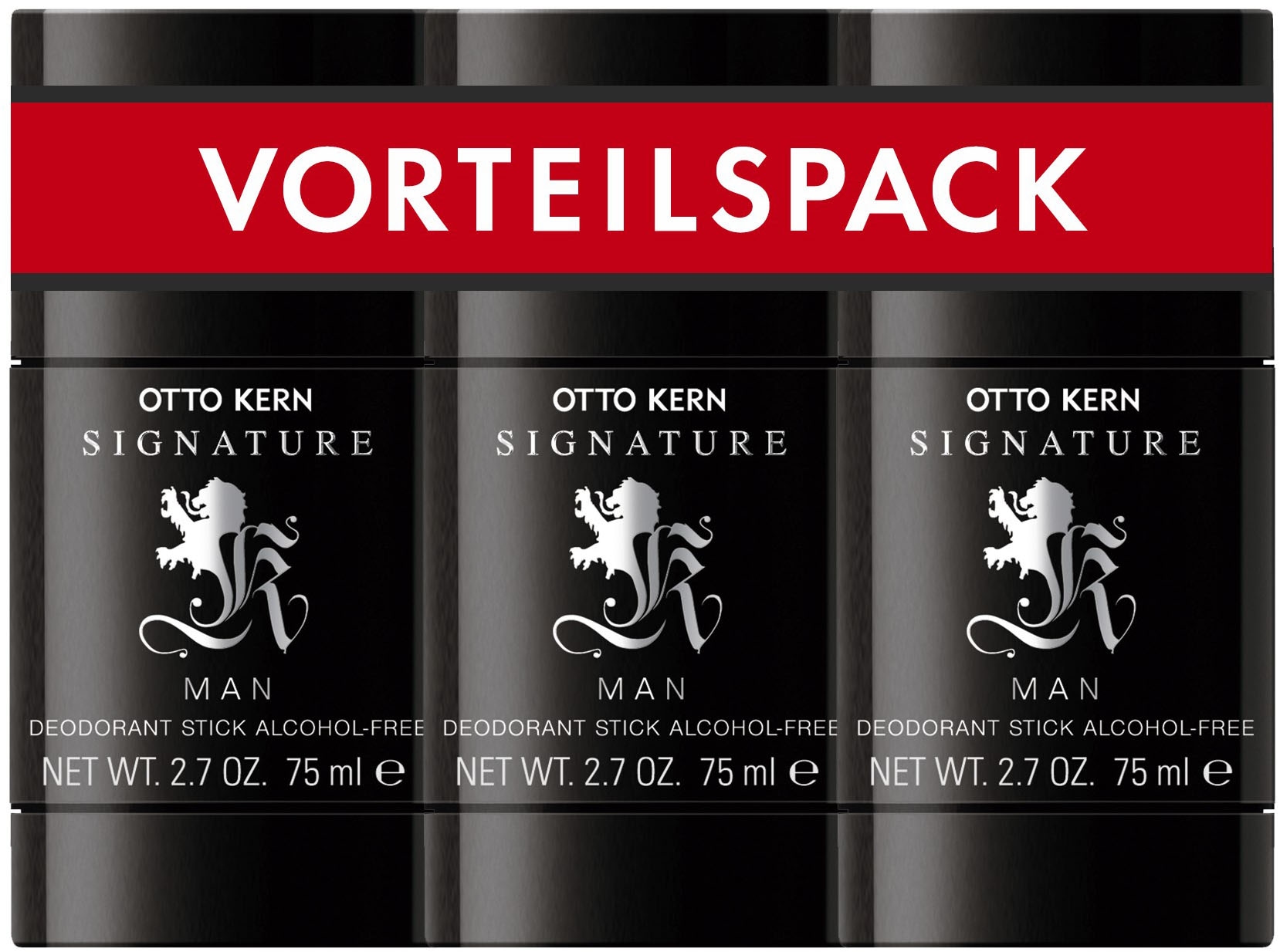 Otto Kern Deo-Set »Signature Man«, (Spar-Set, 3 tlg., 3x 75ml)