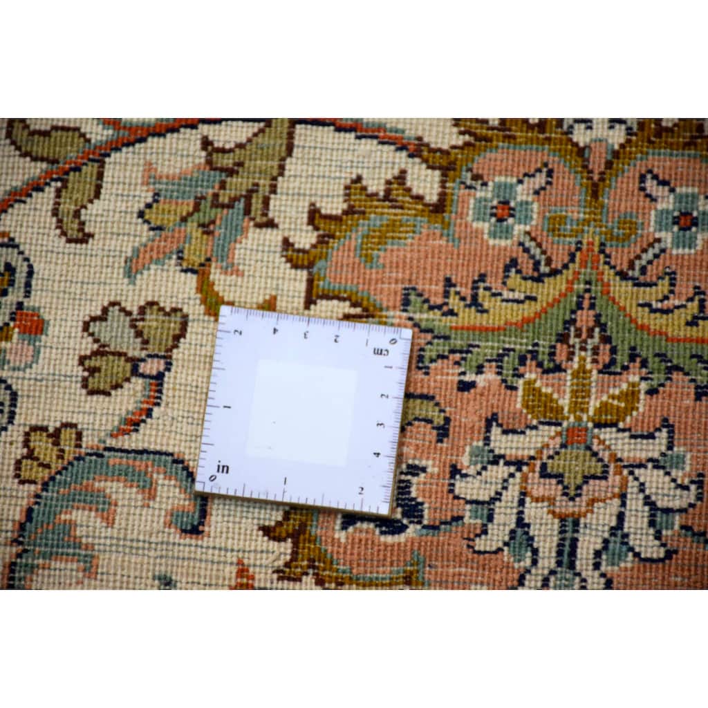 Kayoom Seidenteppich »Allover 999x5«, rechteckig, 10 mm Höhe, Einzelstück mit Zertifikat, Wohnzimmer