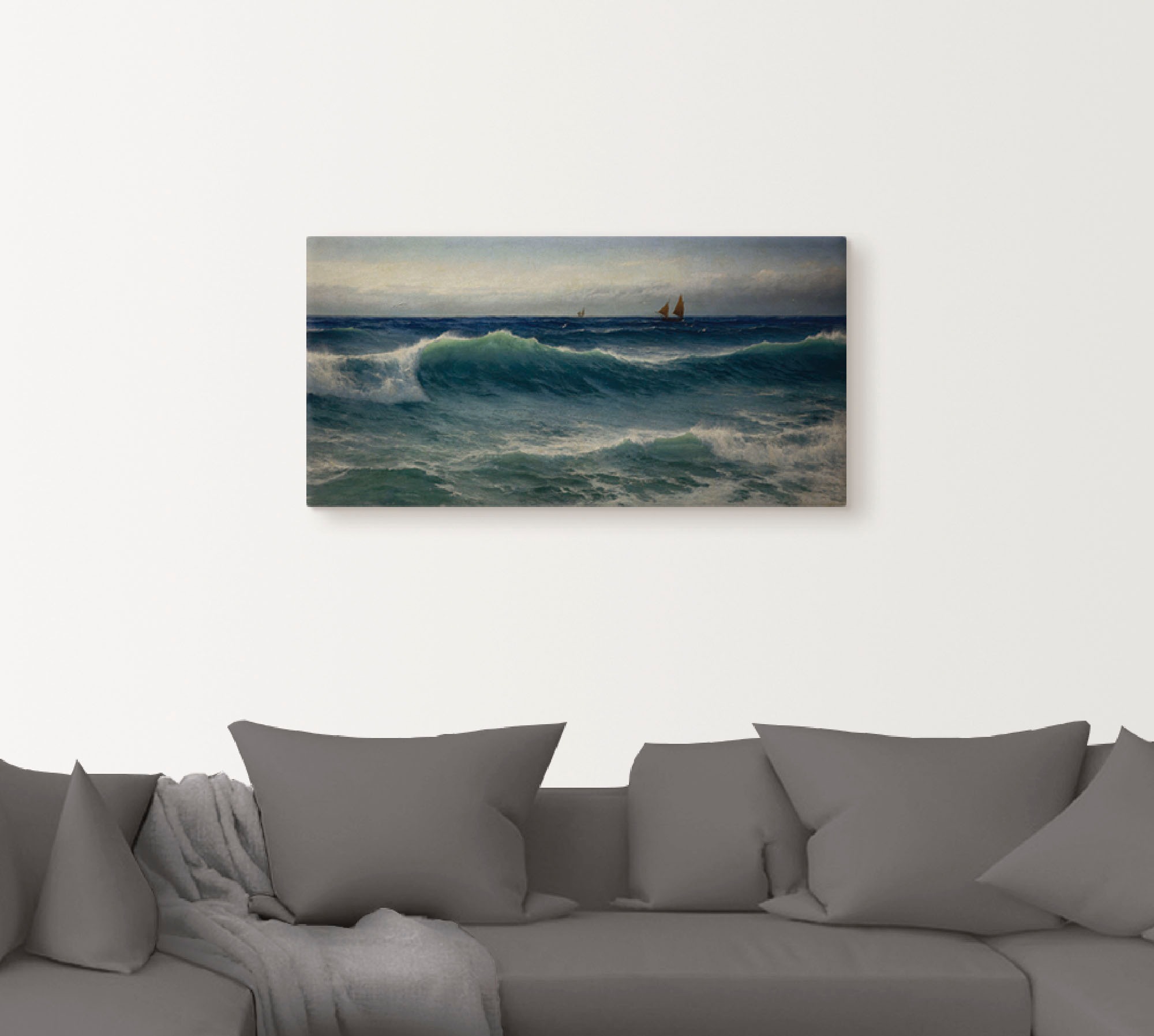Artland Wandbild »Brechende Wellen. 1893« Gewässer 1 Stk. tlg. als Leinwand günstig online kaufen