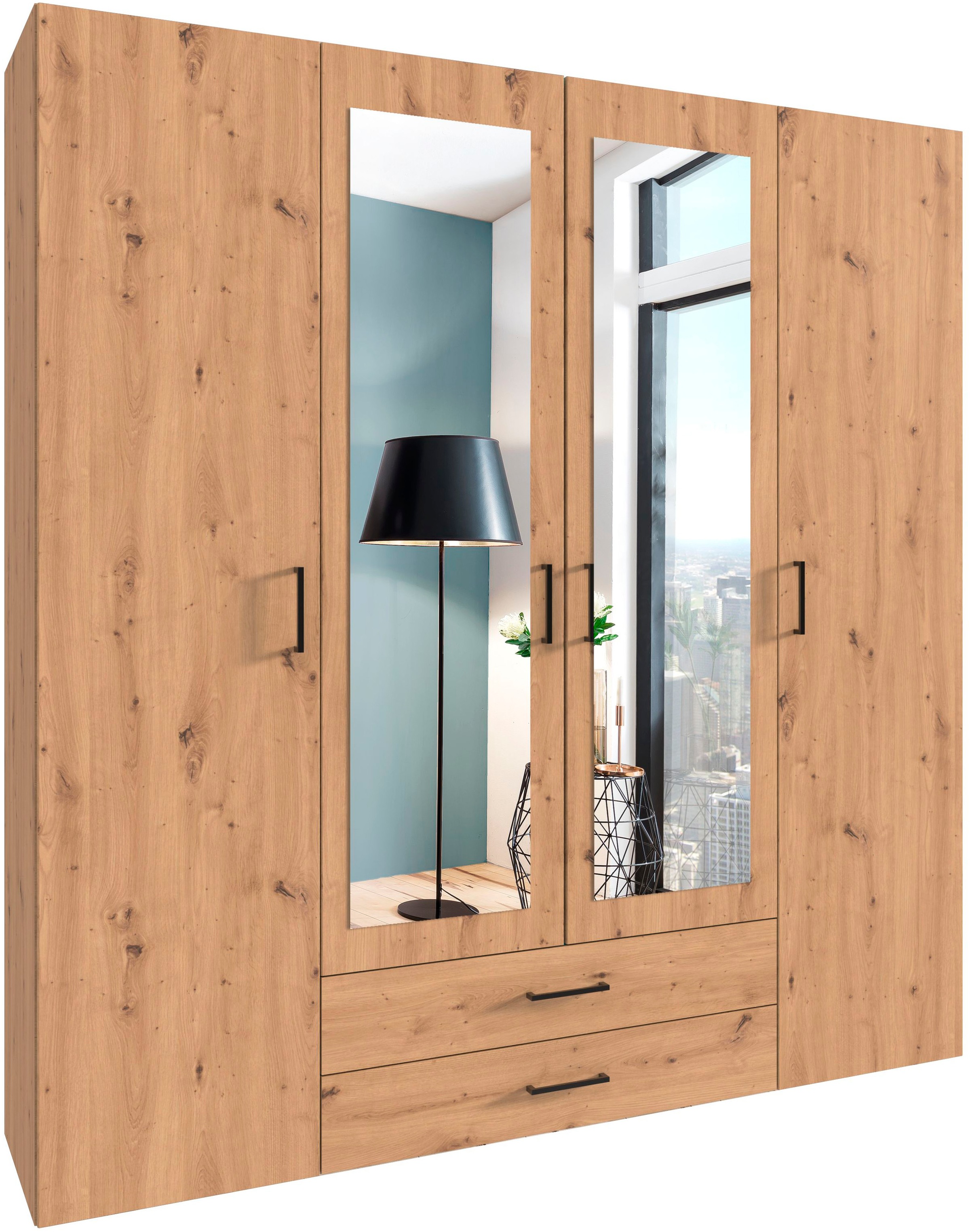 Wimex Drehtürenschrank »Mugano, 135 oder 180cm breit, 208 oder 236cm hoch, günstig online kaufen
