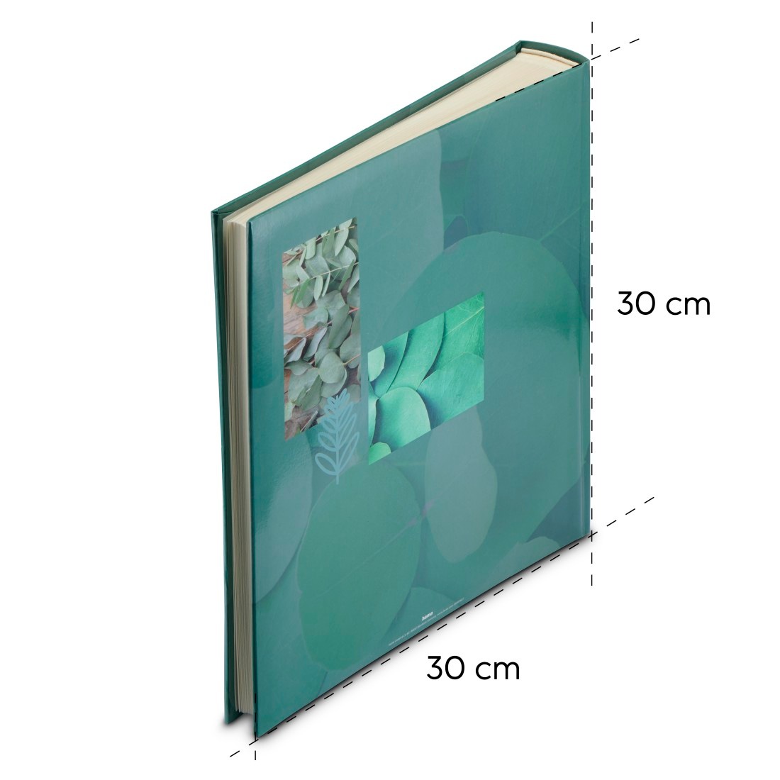 Hama Fotoalbum »Fotoalbum Jumbo Bildformat 30x30 cm, 100 weiße Seiten, Leaves«, Zum Selber Einkleben, Selbstgestalten, elegantes Design