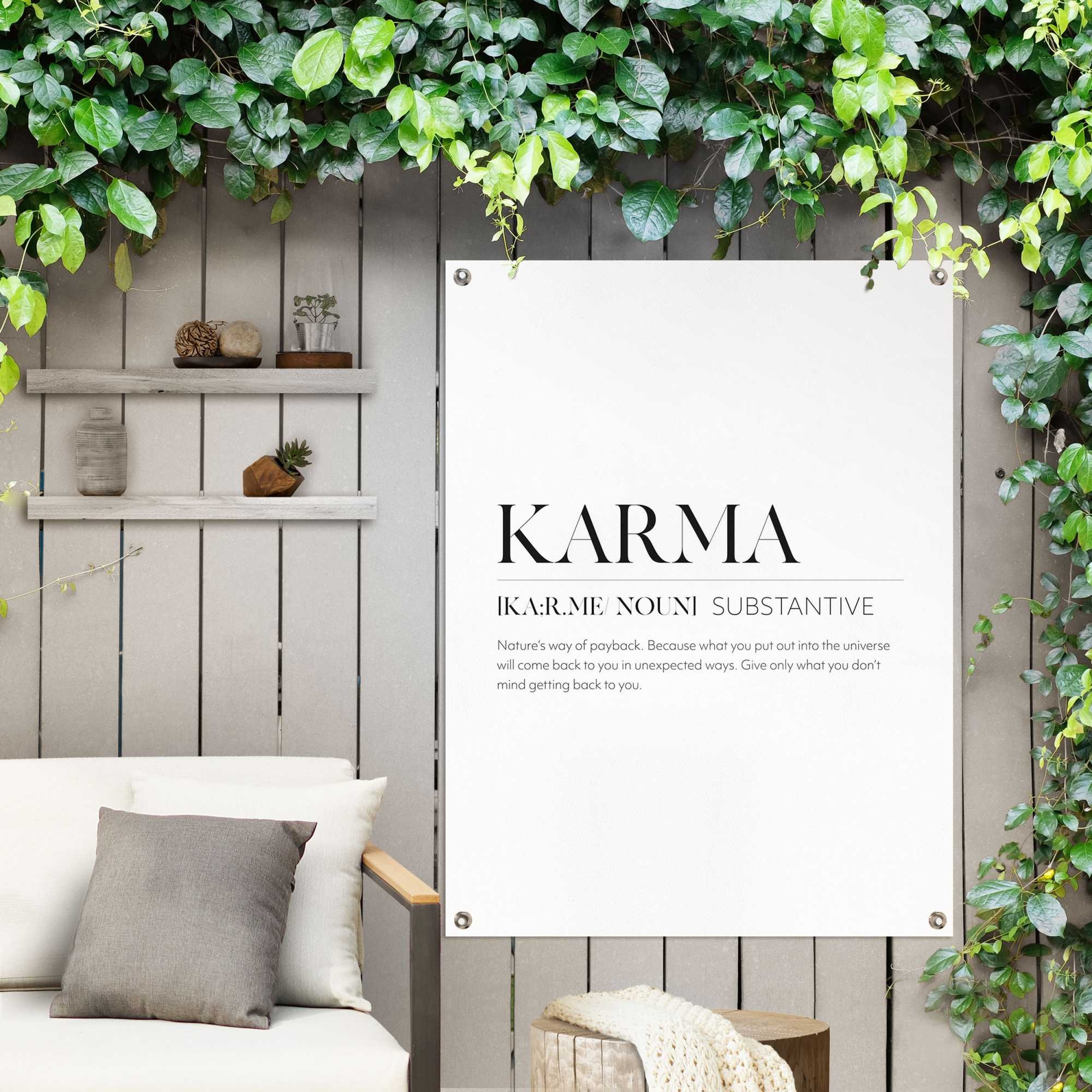 Reinders! Poster »Karma«, Outdoor für Garten oder Balkon