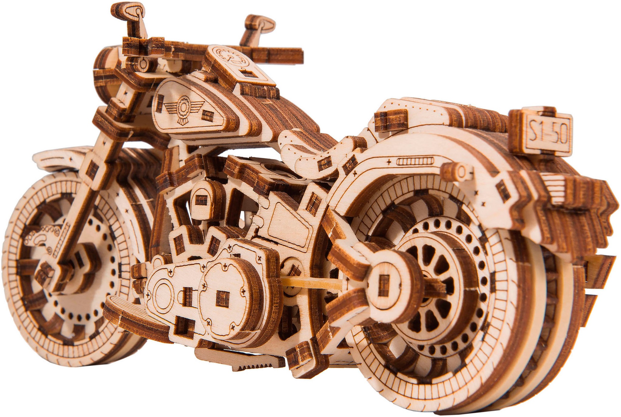 Revell® Modellbausatz »Revell Tiny Adventures, Cruiser V-Twin, Motorrad-Bausatz aus Holz« 1:13 Made in Europe, FSC® - schützt Wald