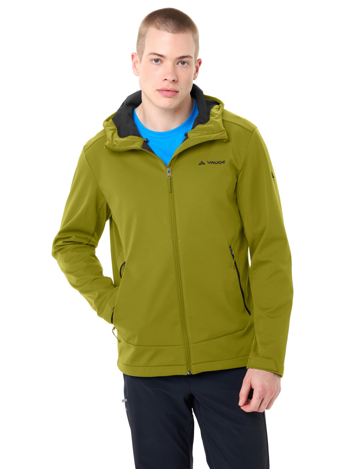 VAUDE Softshelljacke »MEN'S EVERHIKE SOFTSHELL HOODY« mit Kapuze sportlicher Stil, winddicht, wasserabweisend, atmungsaktiv