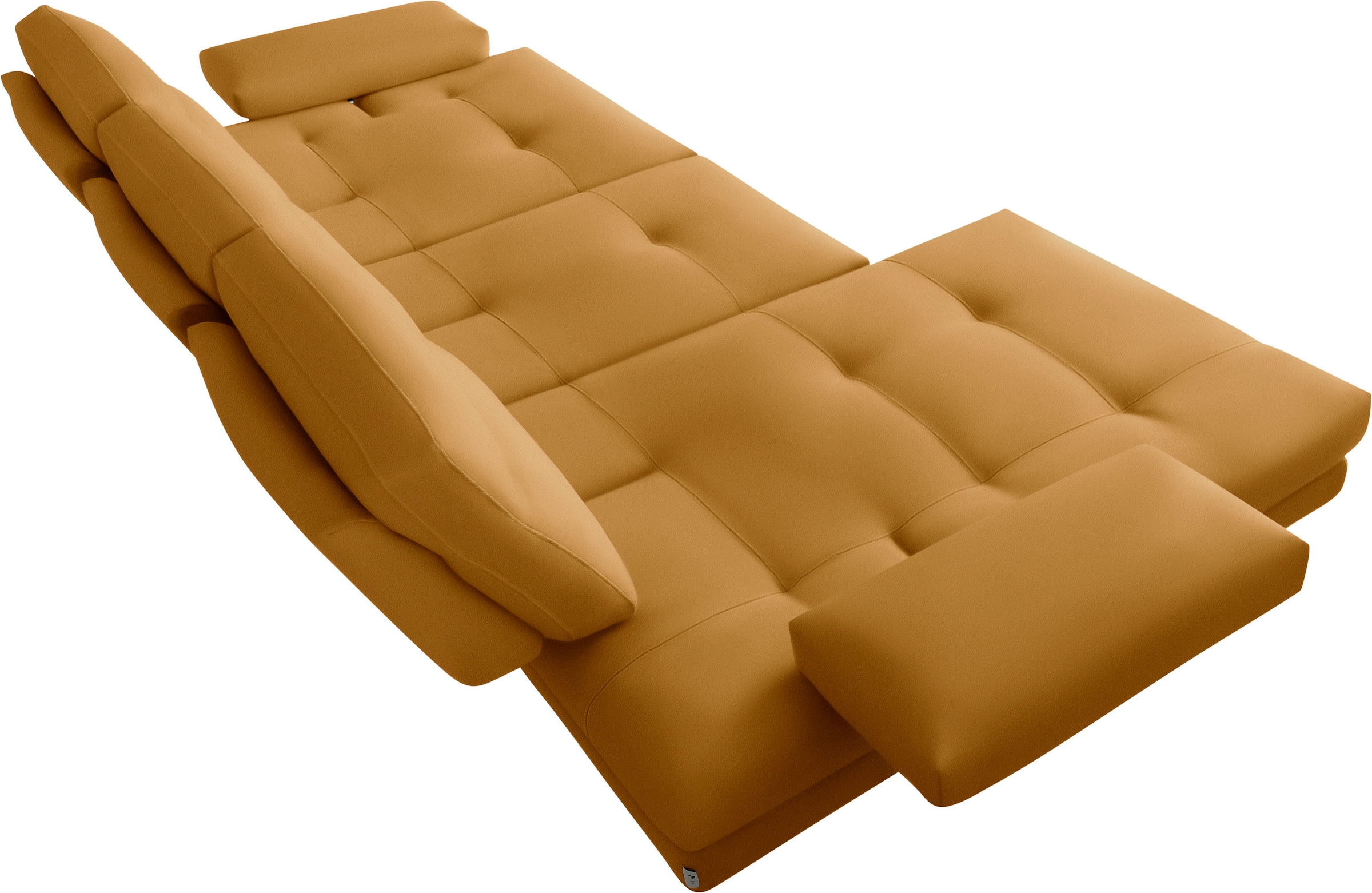 CALIA ITALIA Ecksofa »Toby Wing, L-Form, Designsofa mit sensationellem Sitzkomfort«, inklusive Sitztiefenverstellung, Füße in chrom glänzend