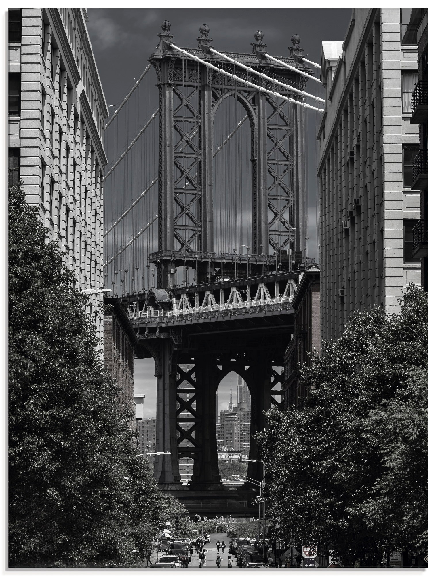 Artland Glasbild »New York Manhattan Bridge II«, Amerika, (1 St.), in versc günstig online kaufen