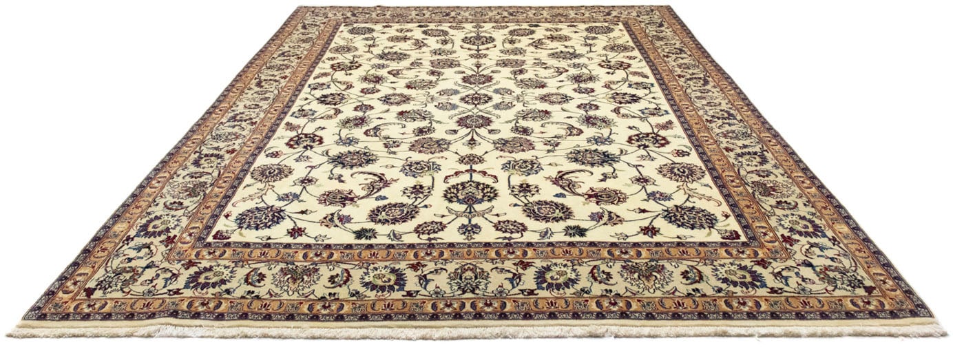 morgenland Wollteppich »Maschad Durchgemustert Beige 349 x 242 cm«, rechtec günstig online kaufen