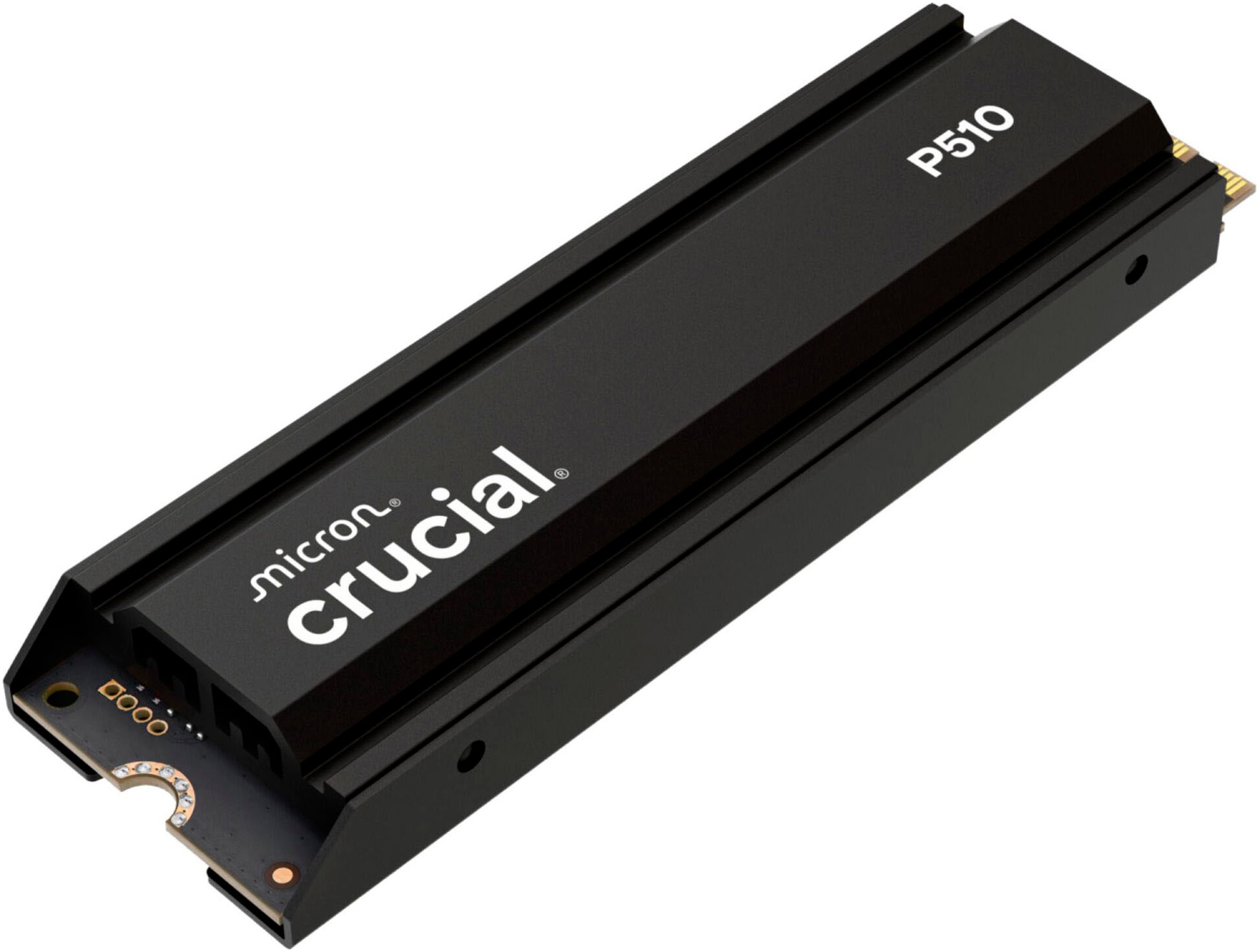 Crucial SSD-Festplatte »P510 Gen5 2280 2TB mit Heatsink« 2000 GB Anschluss M.2 (2880)
