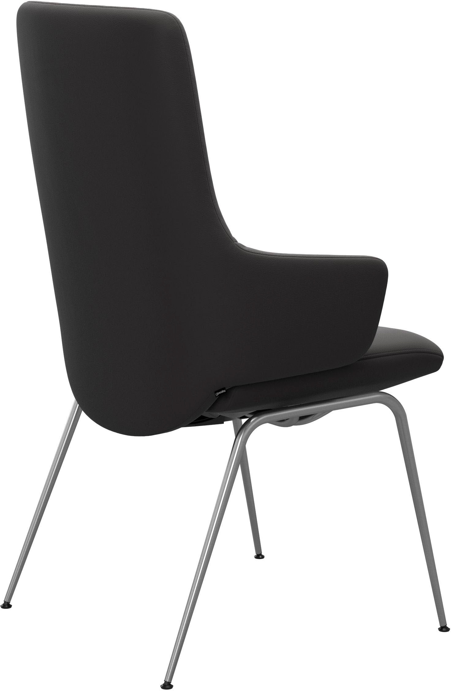Stressless® Polsterstuhl »Laurel«, Leder PALOMA, High Back mit Armlehne, Größe L, mit Beinen aus Stahl in Schwarz matt