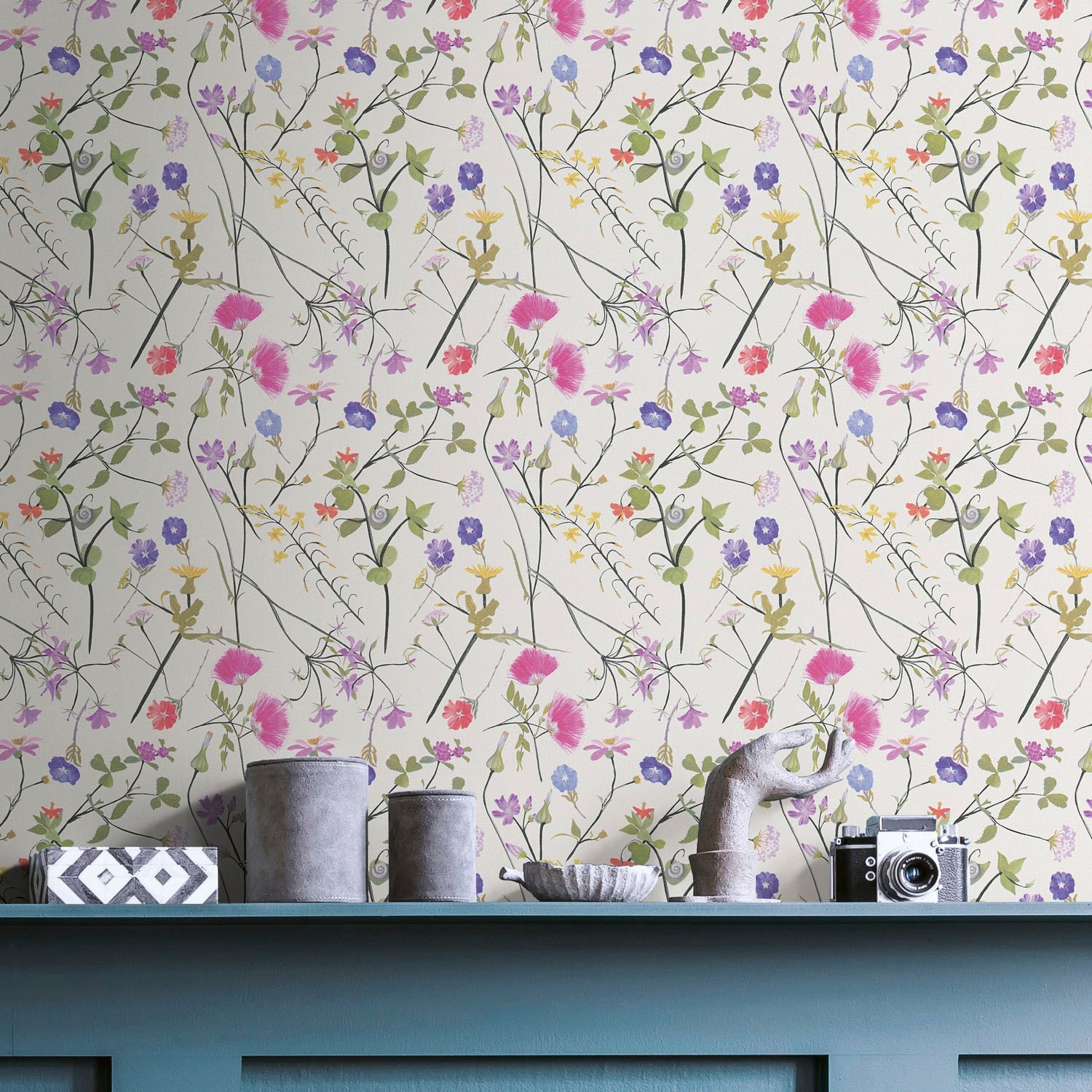 living walls Vliestapete »House of Turnowsky Designertapete Blumenwiese« gemustert | matt | neutral leicht strukturiert Blümchen Landhaus Floral Tapeten Wohnzimmer Schlafzimmer Küche Design