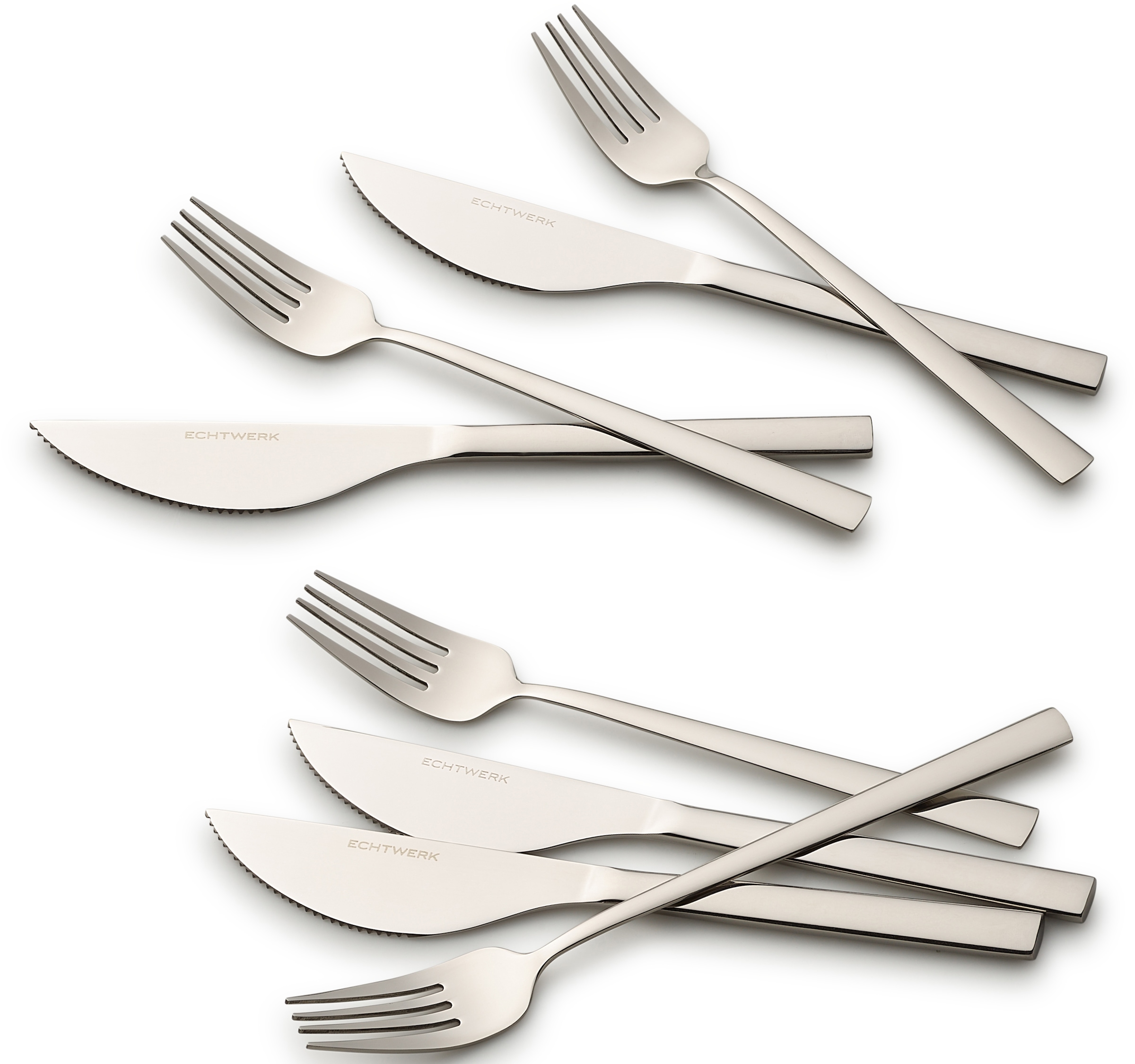 ECHTWERK Besteck-Set »Angelini«, (Set, 8 tlg.), für Pizza, Quiche, Flammkuchen
