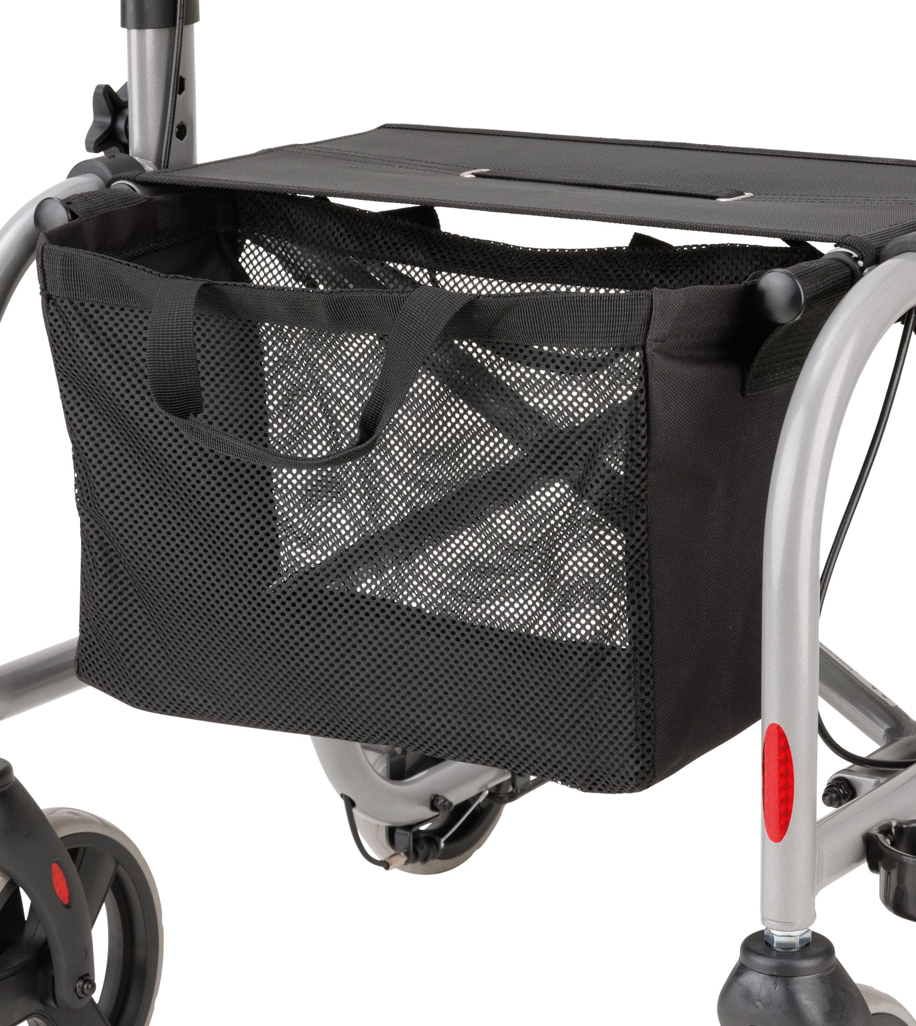 Bischoff & Bischoff Rollator »RL-Smart ST«, Mit Stockhalter und einer großen, abnehmbaren Netztasche