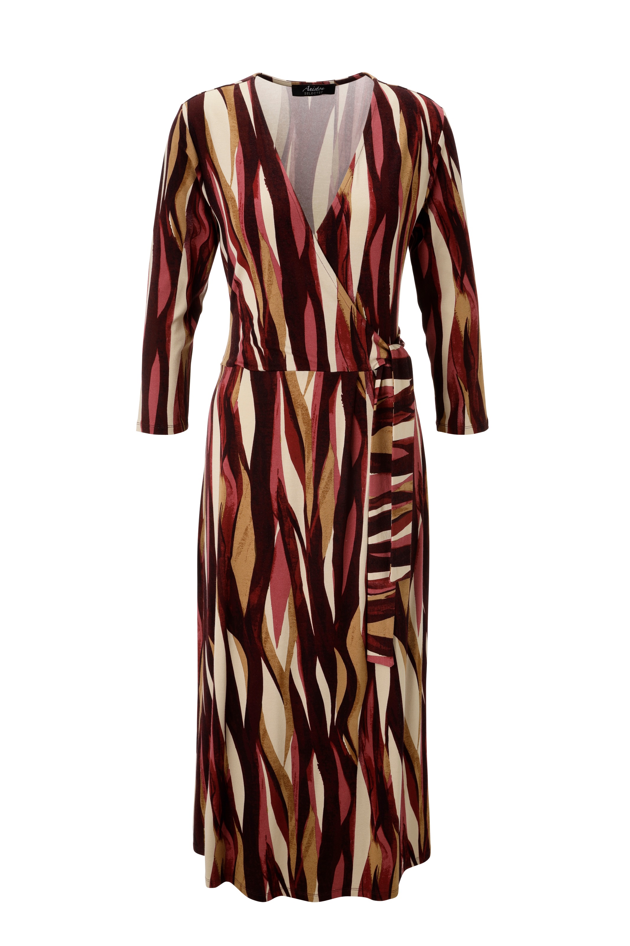 Aniston SELECTED Jerseykleid, in femininer Wickel-Optik - NEUE KOLLEKTION
