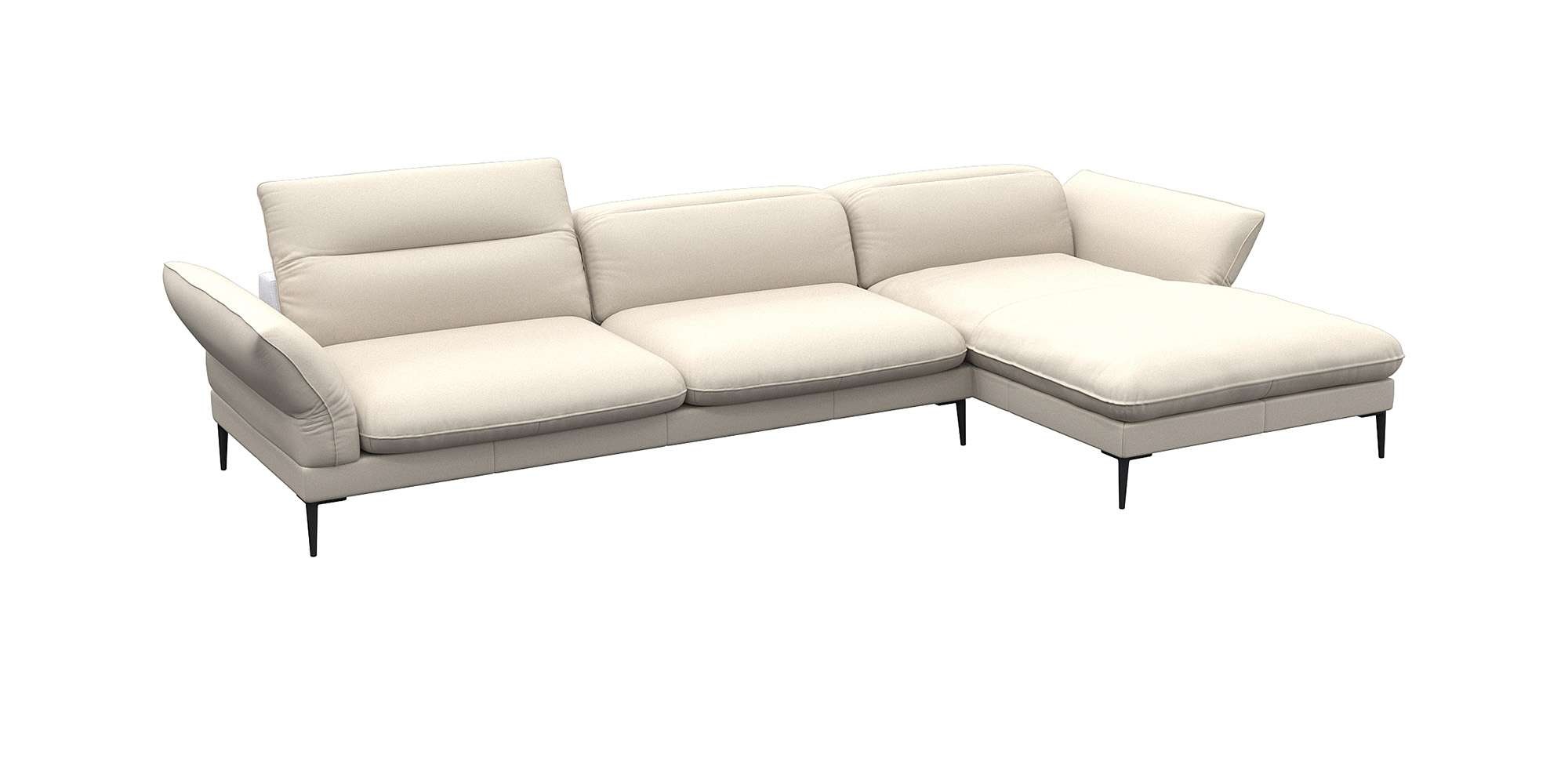 FLEXLUX Ecksofa »Salino, Funktionssofa mit Recamiere, Relaxsofa, Ecksofa«, günstig online kaufen