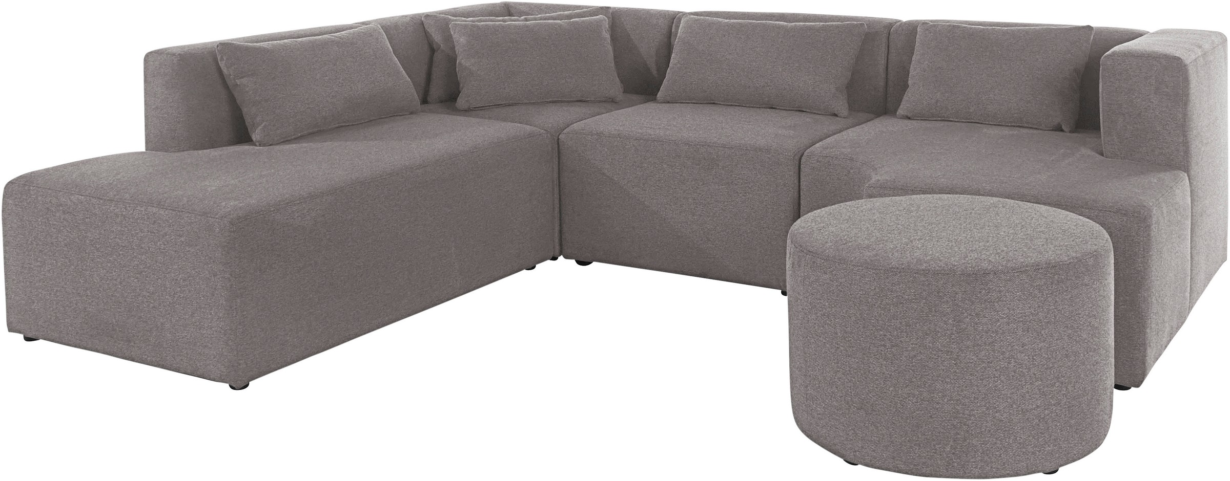 Leonique Ecksofa »Alexane L-Form«, zusammengesetzt aus Modulen, in vielen Bezugsqualitäten und Farben.