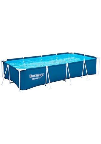 Bestway Rechteckpool »Steel Pro™«, Frame Pool ohne Pumpe 400x211x81 cm, dunkelblau kaufen