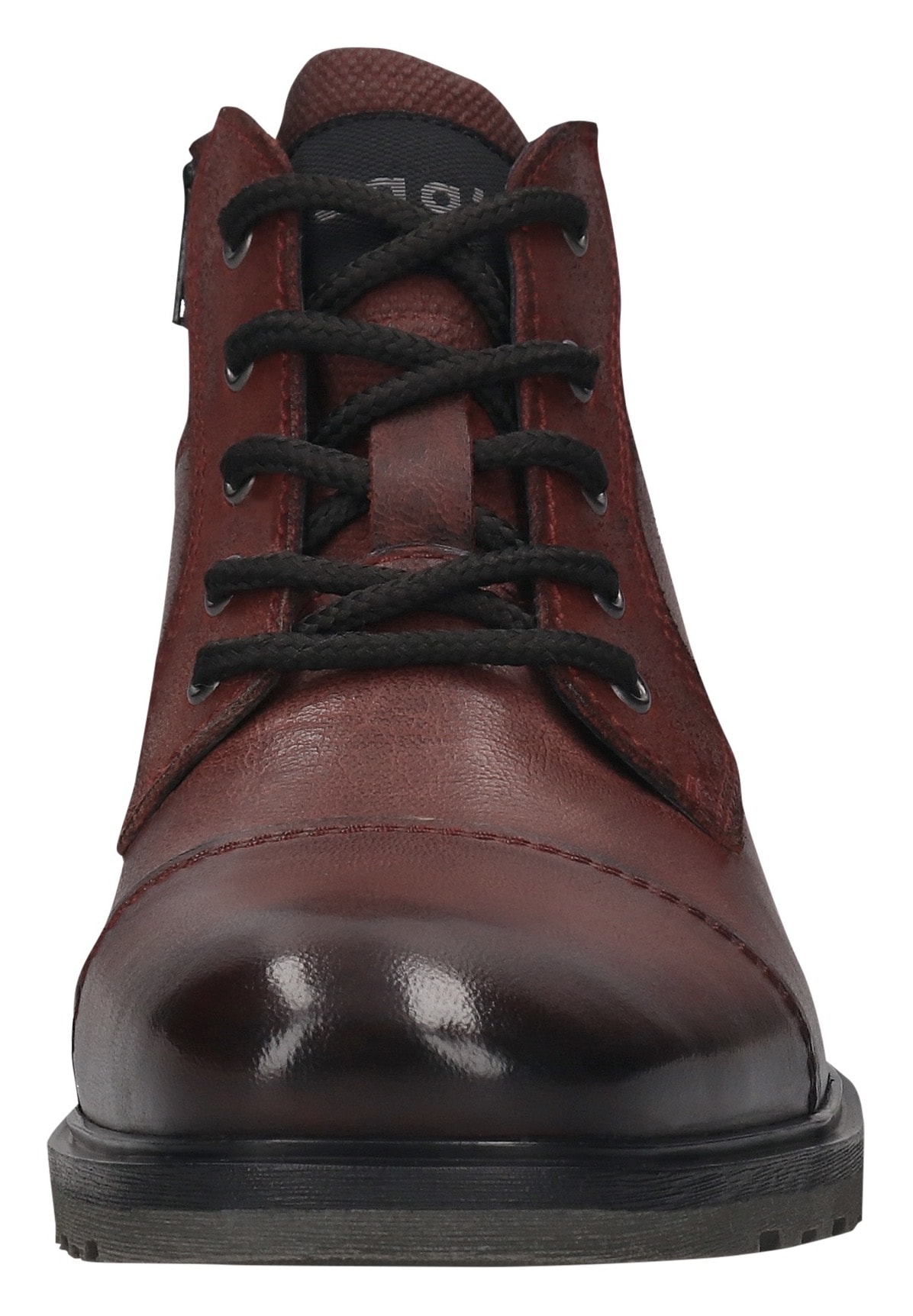 bugatti Schnürboots, Boots, Herrenschuh, Stiefelette mit seitlichem Logo-Branding