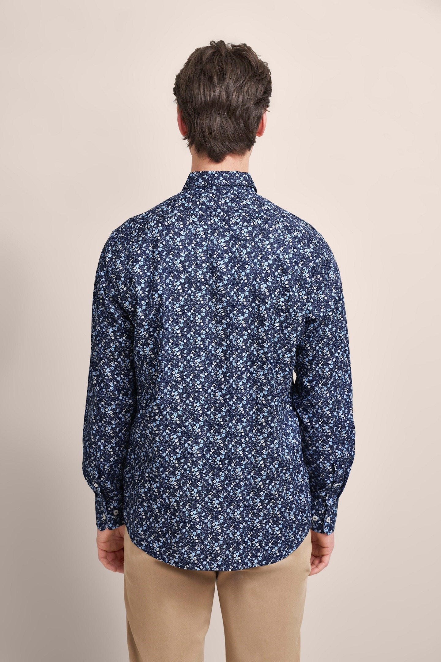 bugatti Langarmhemd, mit floralem Print