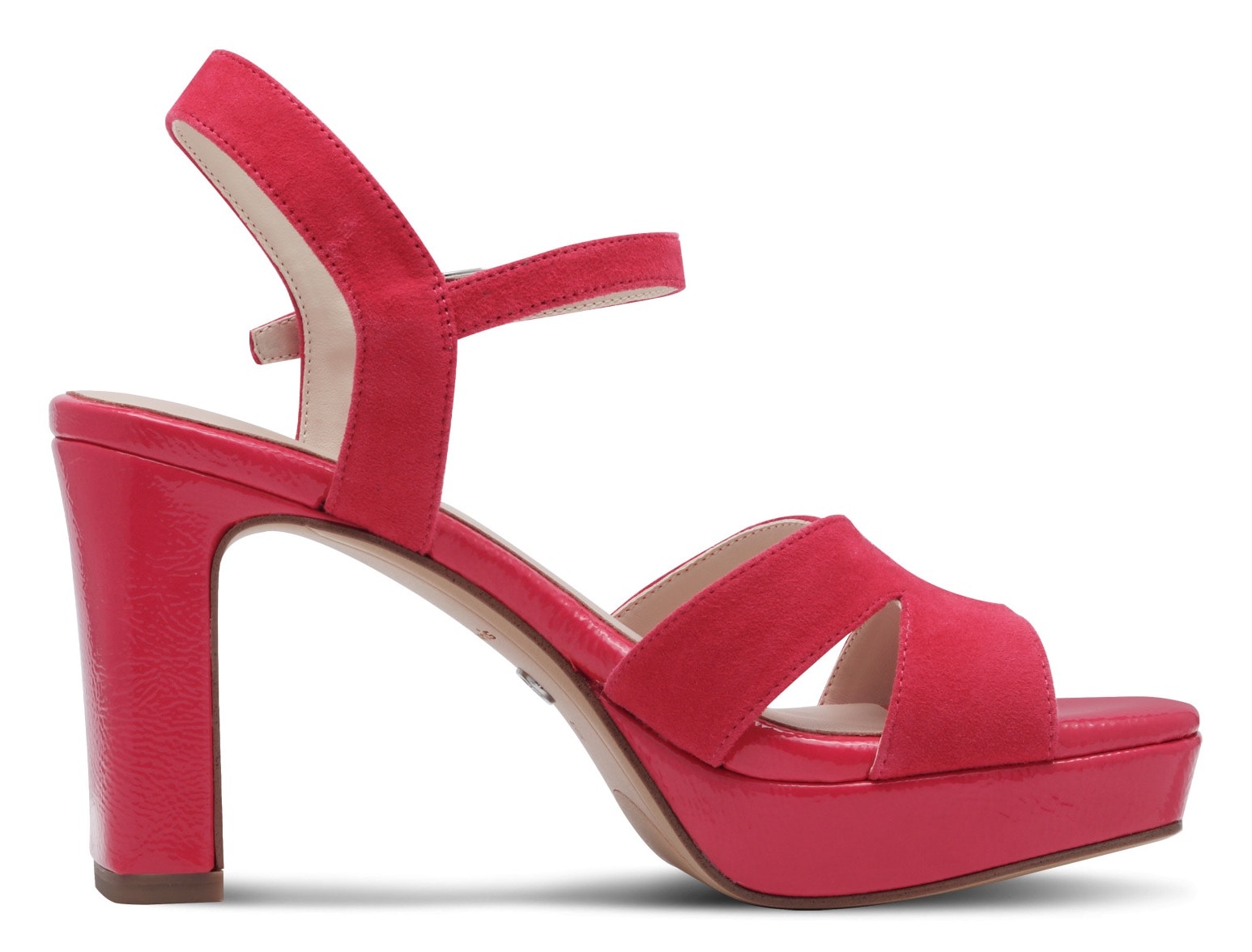 Tamaris High-Heel-Sandalette, Sommerschuh, Abendschuh, Blockabsatz, mit ANTIshokk-Absatz