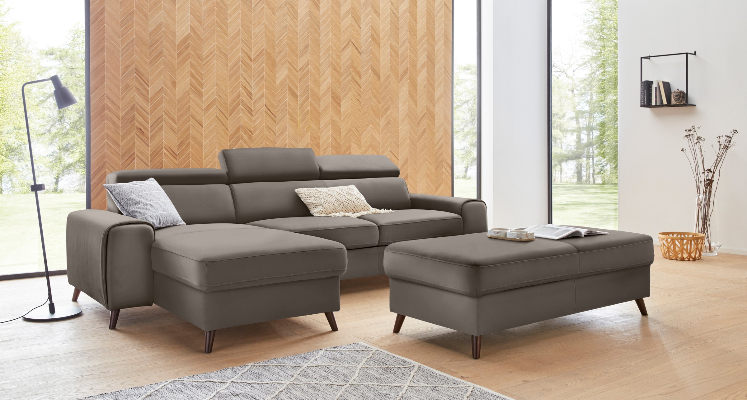 exxpo - sofa fashion Ecksofa »Forza«, inklusive Kopf- bzw.  Rückenverstellung, wahlweise mit Bettfunktion online kaufen