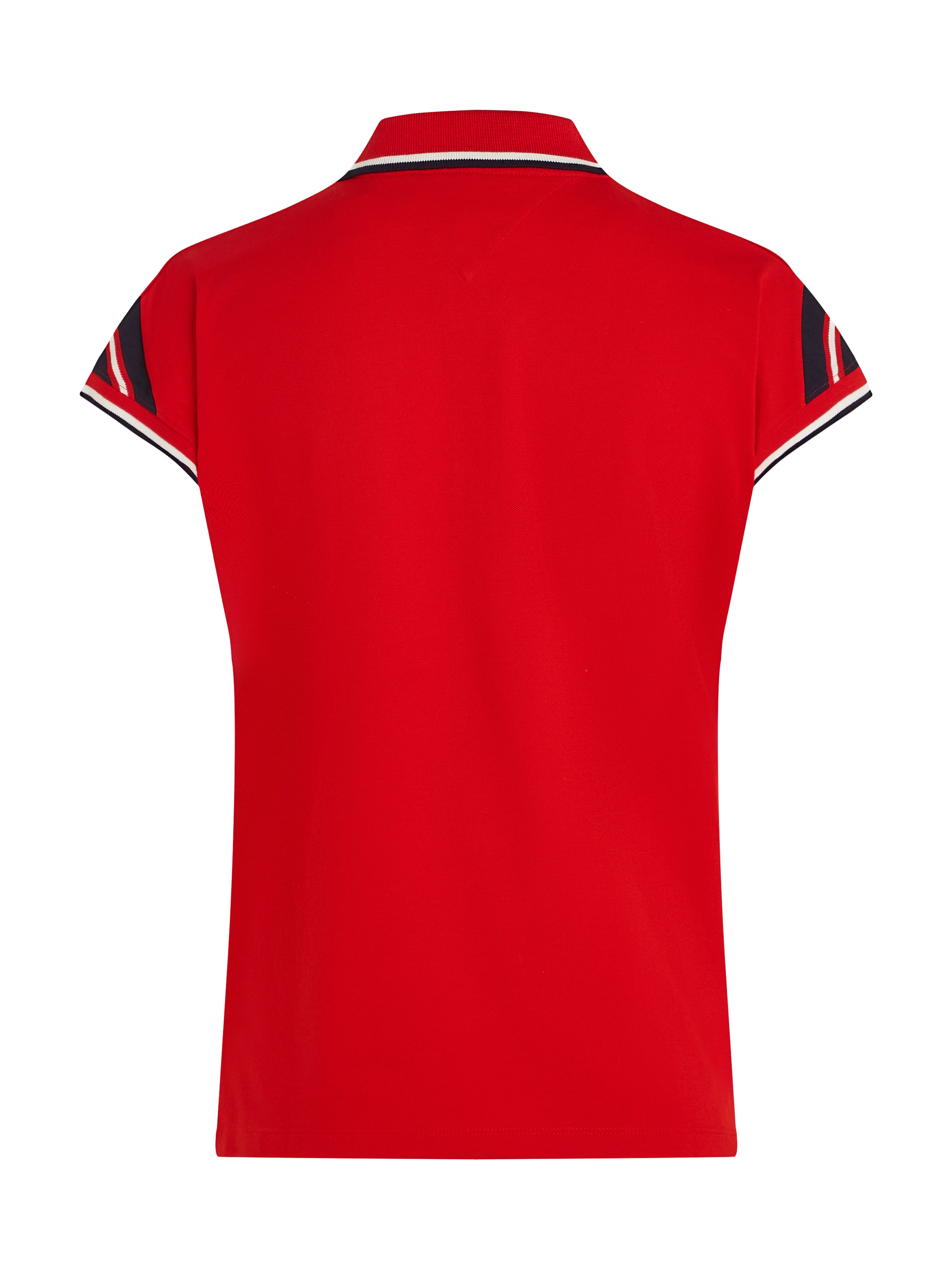 Tommy Hilfiger Poloshirt »REG STRIPE SLV POLO CAP SLEEVE«, mit kontrastfarbenen Einsätzen