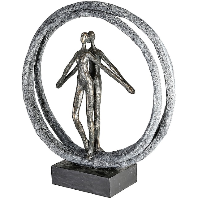 »Skulptur Dekofigur Paar Raten bronzefarben/schwarz«, Gilde bronzefarben/grau/schwarz, Casablanca by Polyresin Ring, auf im kaufen