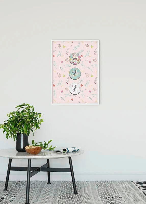Komar Bild »Minnie Mouse Buttons«, Disney, (1 St.), Wandbild zur Dekoration im Kinderzimmer - ohne Rahmen