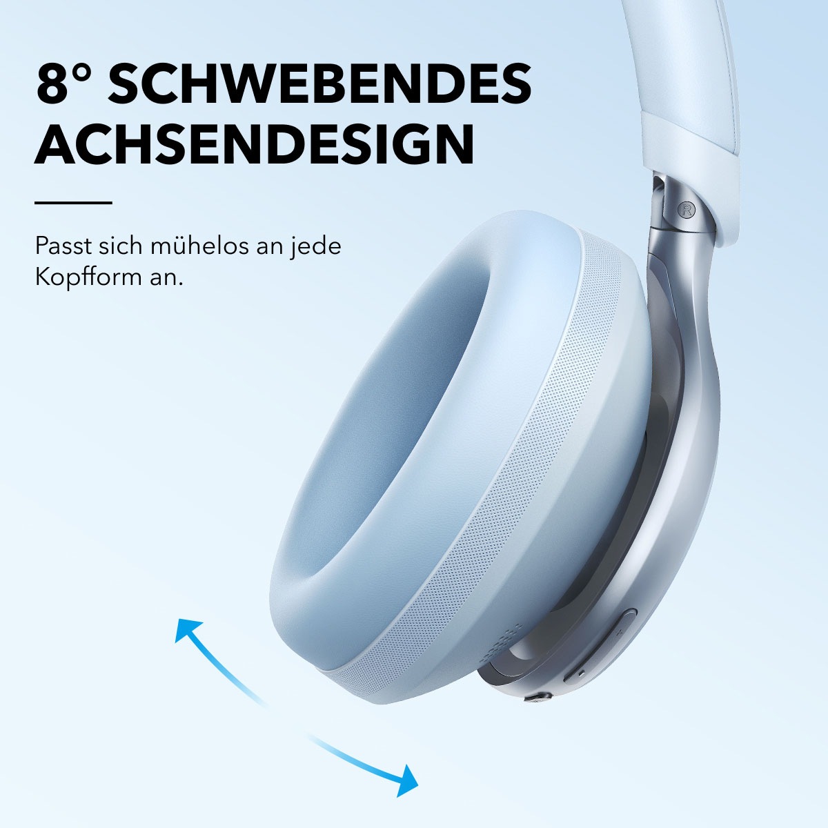 Anker wireless Kopfhörer »soundcore Space One« Bluetooth Active Noise Cancelling (ANC) | Geräuschisolierung