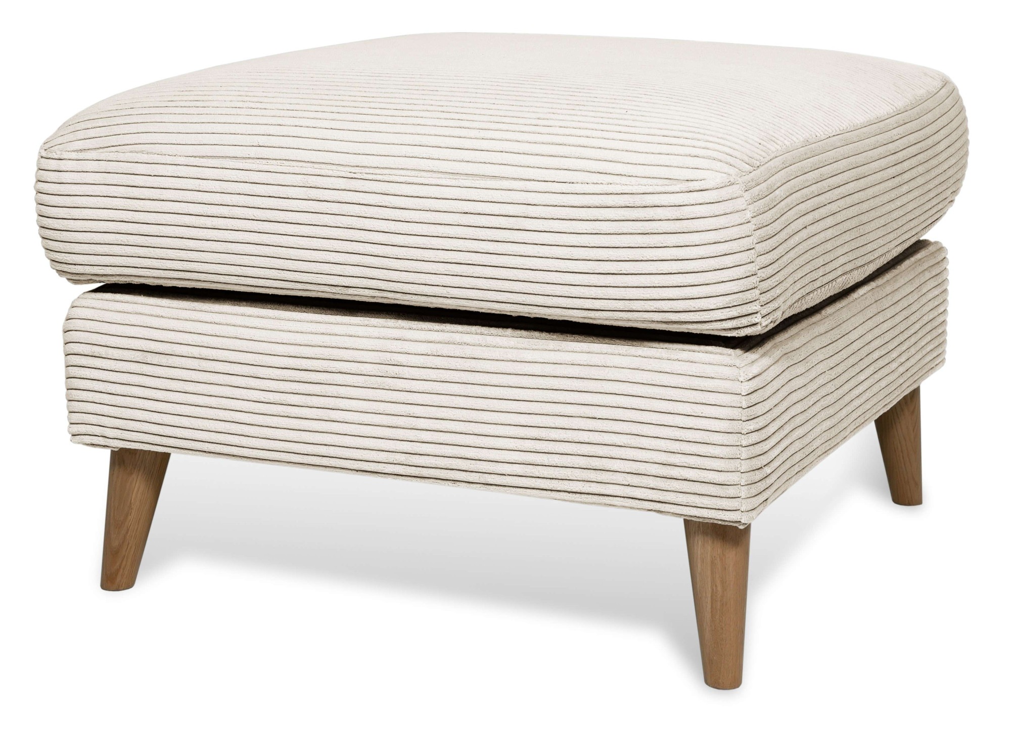 Home affaire Polsterhocker MARSEILLE, Massivholzbeine Eiche, günstig online kaufen