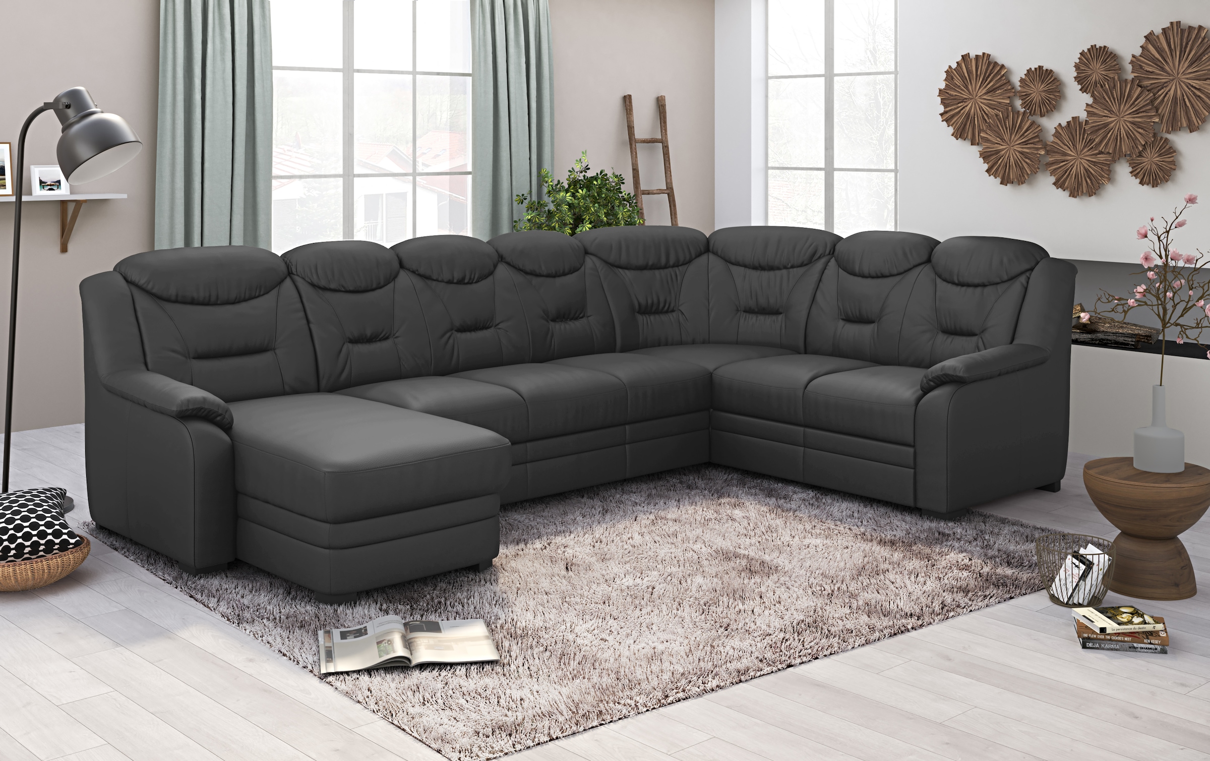 COTTA Wohnlandschaft »Marcus U-Form« wahlweise mit Bettfunktion & Stauraum