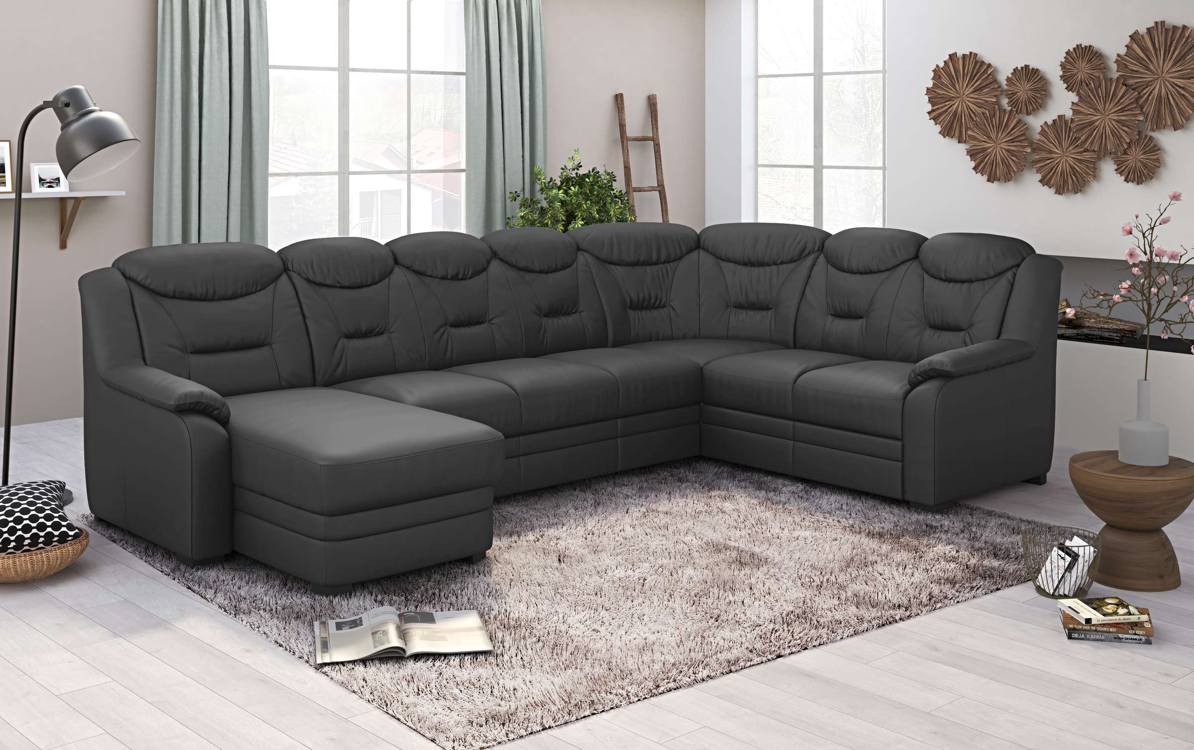 COTTA Wohnlandschaft »Marcus U-Form« wahlweise mit Bettfunktion & Stauraum günstig online kaufen