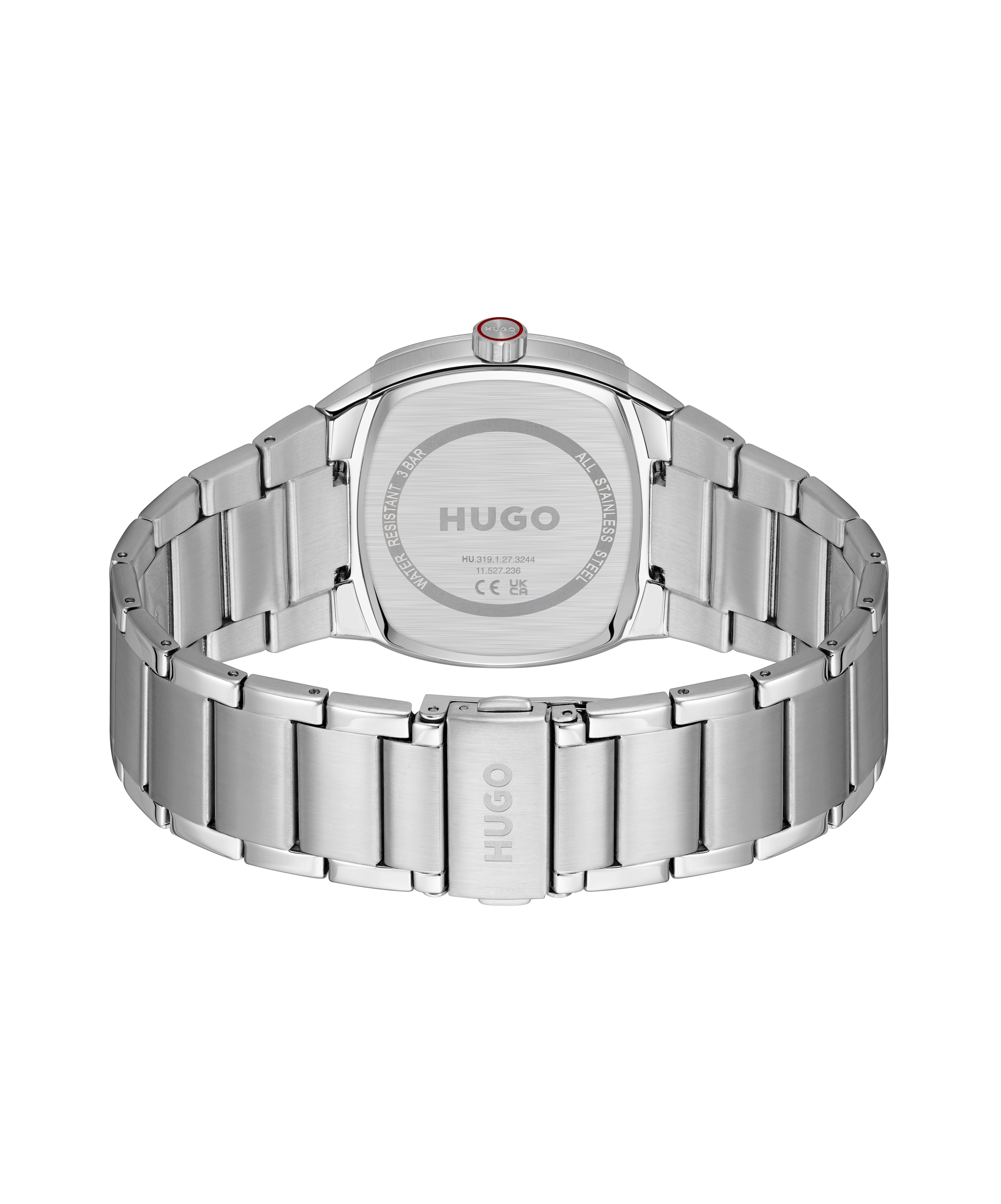 HUGO Quarzuhr »#TELLY« Armbanduhr, Herrenuhr, Edelstahlarmband, analog