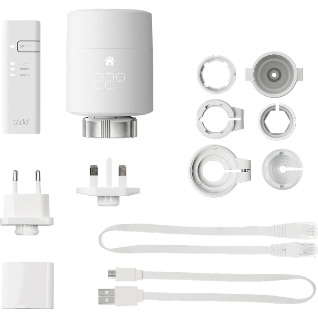 Tado Heizkörperthermostat »Set tado SRT- Starter Kit V3+ inkl. 3x Smartes Heizkörperthermostate«