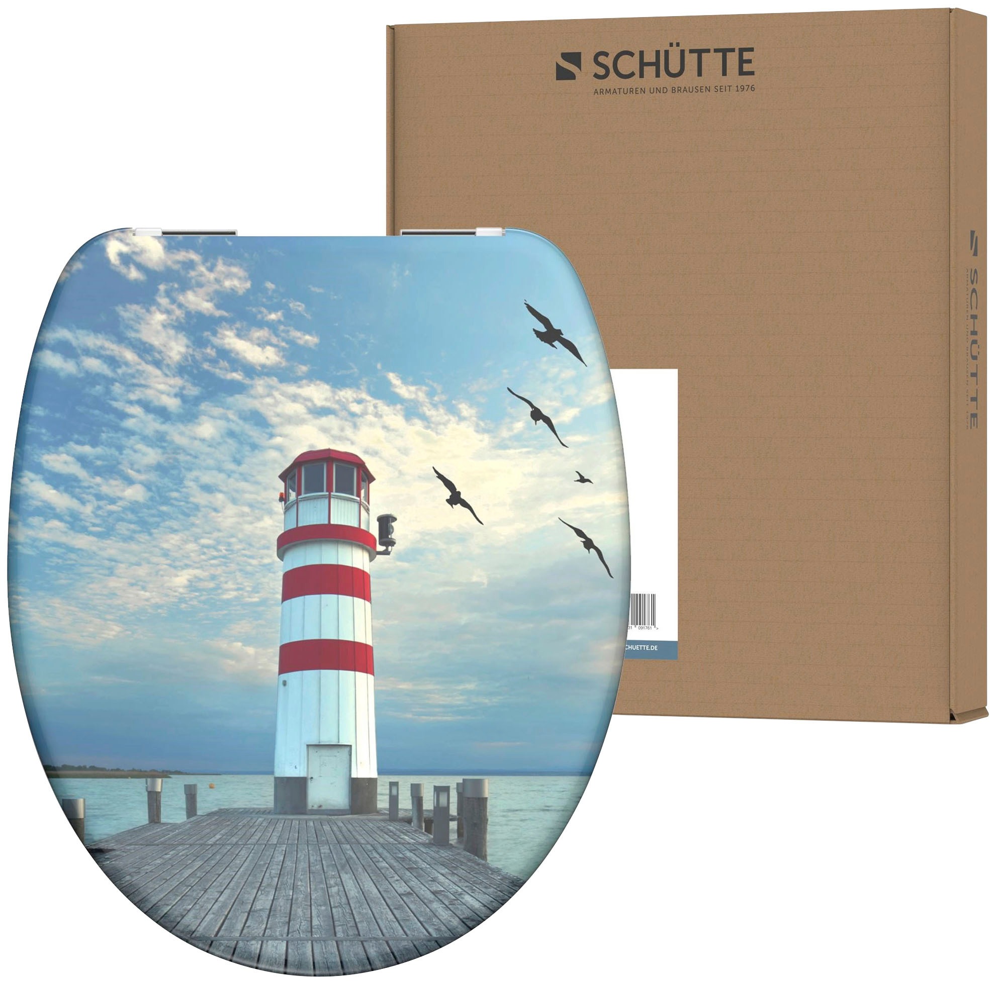 Schütte WC-Sitz »Lighthouse«, Duroplast, mit Absenkautomatik kaufen