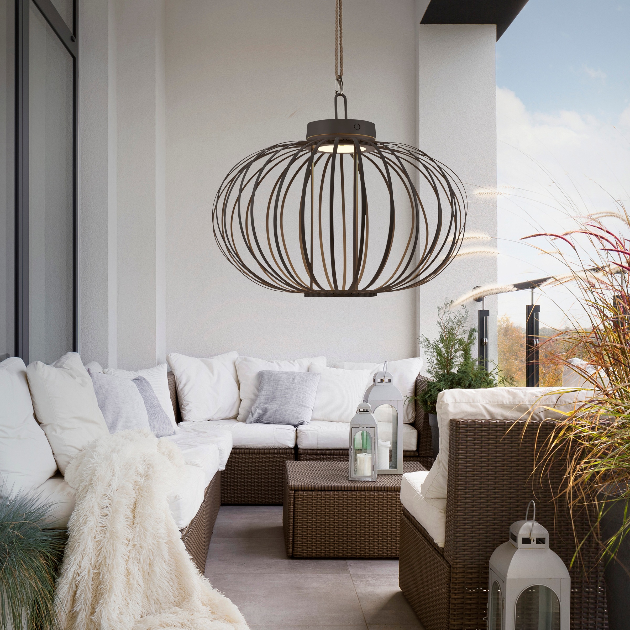 JUST LIGHT Pendelleuchte »AKUBA«, 1 flammig, Leuchtmittel LED-Modul   LED f günstig online kaufen