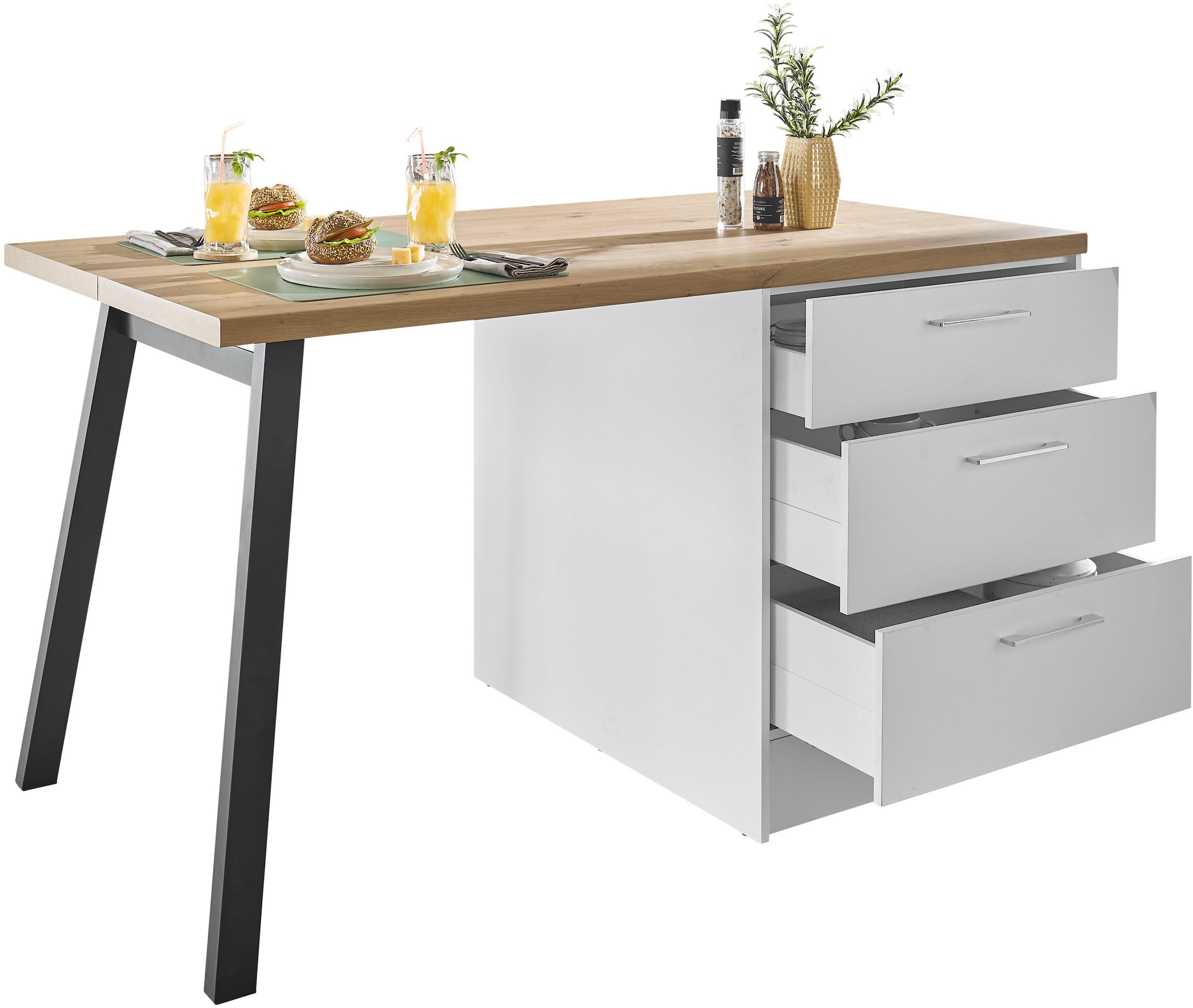 BASIC by Balculina Kücheninsel »Turin«, Breite 150cm