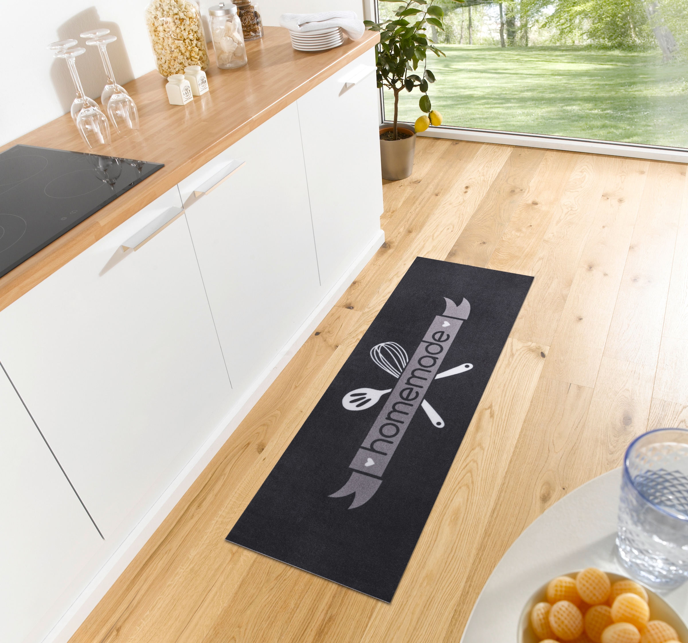 HANSE Home Küchenläufer »Homemade Kitchen«, rechteckig, 3 mm Höhe, Läufer, Rutschfest, Küchenteppich, Küche, Teppich, Pflegeleicht