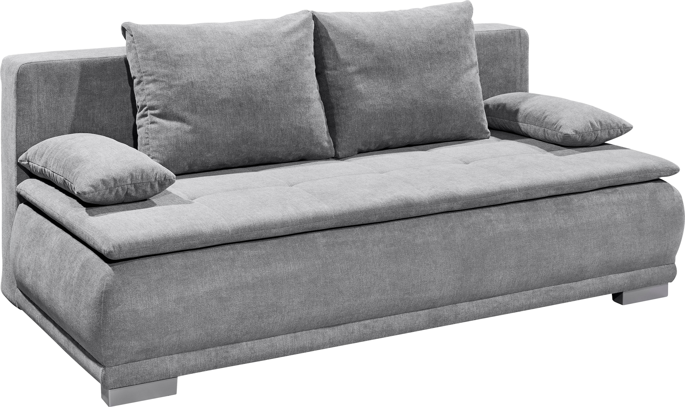 ED EXCITING DESIGN Schlafsofa »Luigi«, mit Bettkasten & 2 Armlehnenkissen