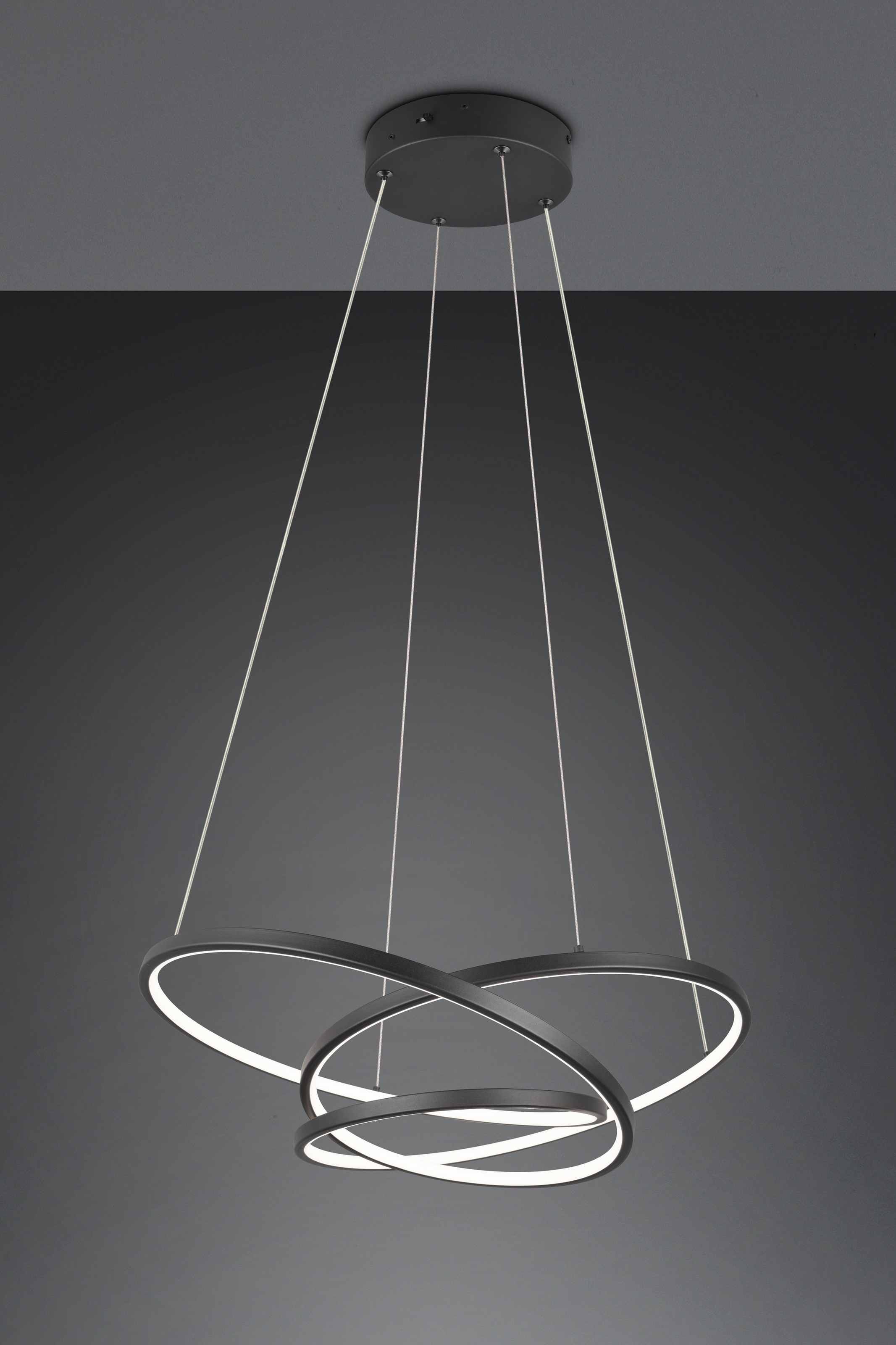 TRIO Leuchten LED Pendelleuchte »DARVIN, LED Hängelampe 34W 4500 Lumen, dimmbar, Lichtfarbe einstellbar«, 1 flammig, Leuchtmittel LED-Board | LED fest integriert, CCT 2300/3000/4000K warmweiß-kaltweiß, höhenverstellbar bis max 150cm