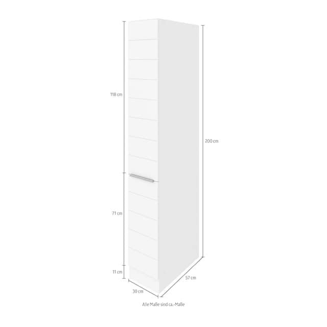 HELD MÖBEL Apothekerschrank »Luhe«, 30 cm breit, hochwertige MDF-Fronten  mit waagerechter Lisene auf Raten kaufen