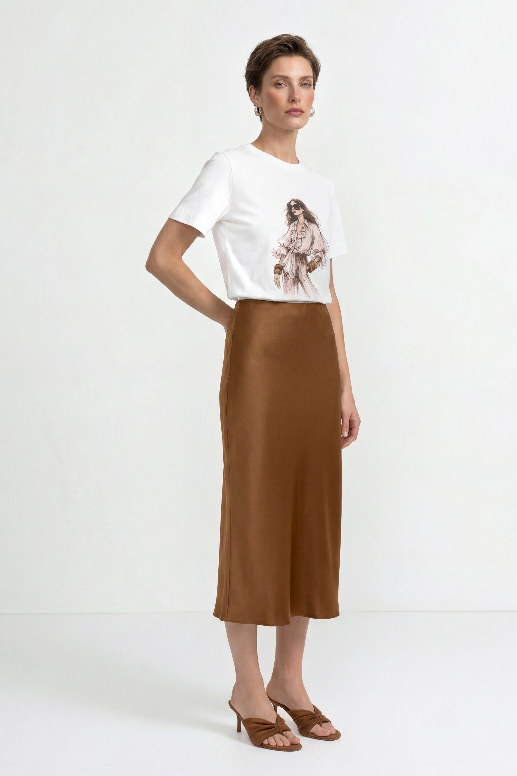 RICHROYAL T-Shirt mit Frauen Print