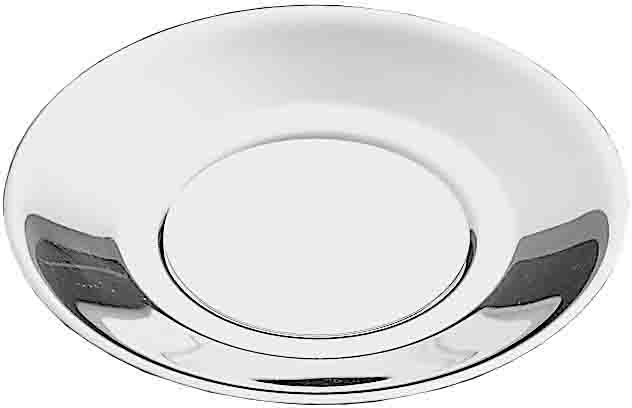 PINTINOX Kuchenteller »Gelateria Professional« Edelstahl, spülmaschinengeeignet, bordierter Rand, Ø 13 cm edelstahlfarben