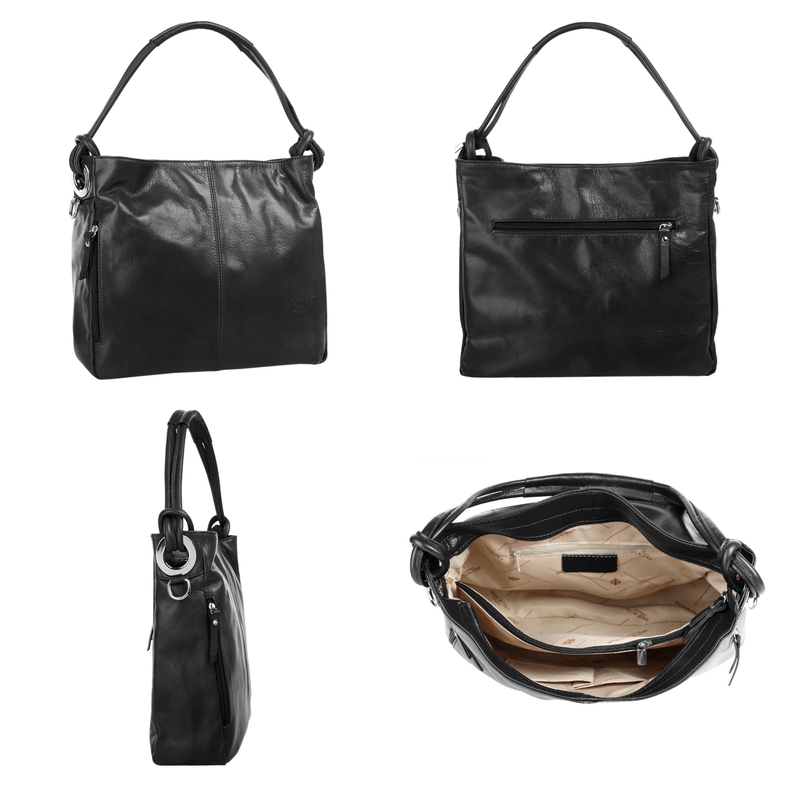 Samantha Look Shopper, echt Leder, Made in Italy
