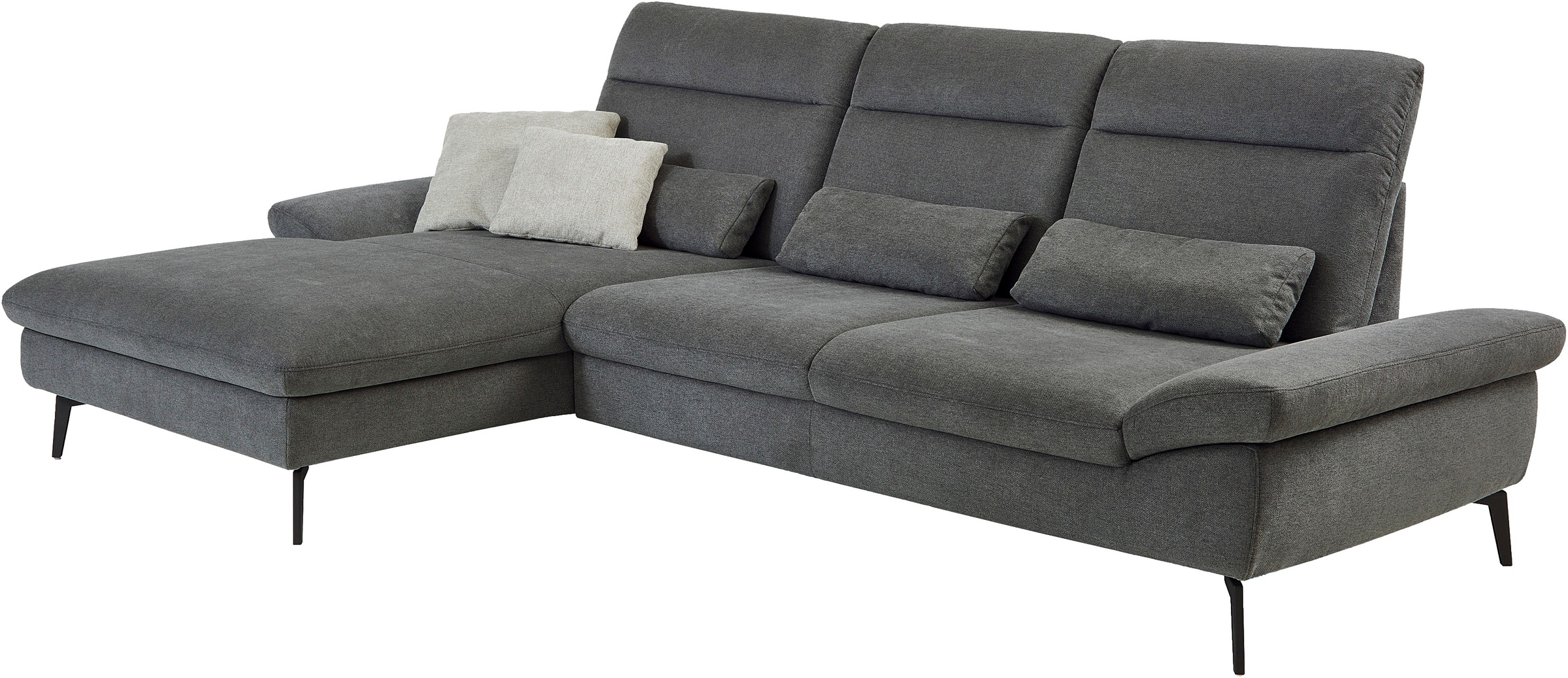 HUKLA Ecksofa »HU-HP22156 L-Form«, inkl. Kopfpolsterverstellung, optional m günstig online kaufen