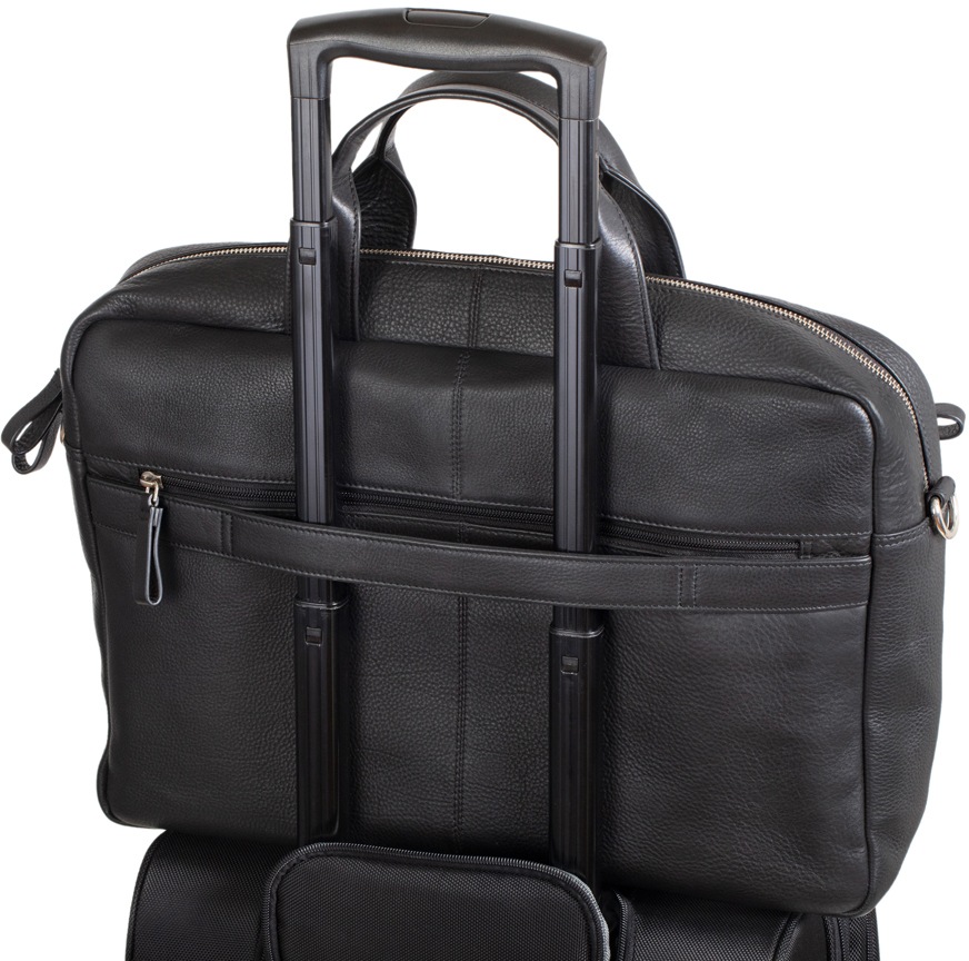 fixbag Laptoptasche »schwarz«, mit Trolley-Aufsteck-System