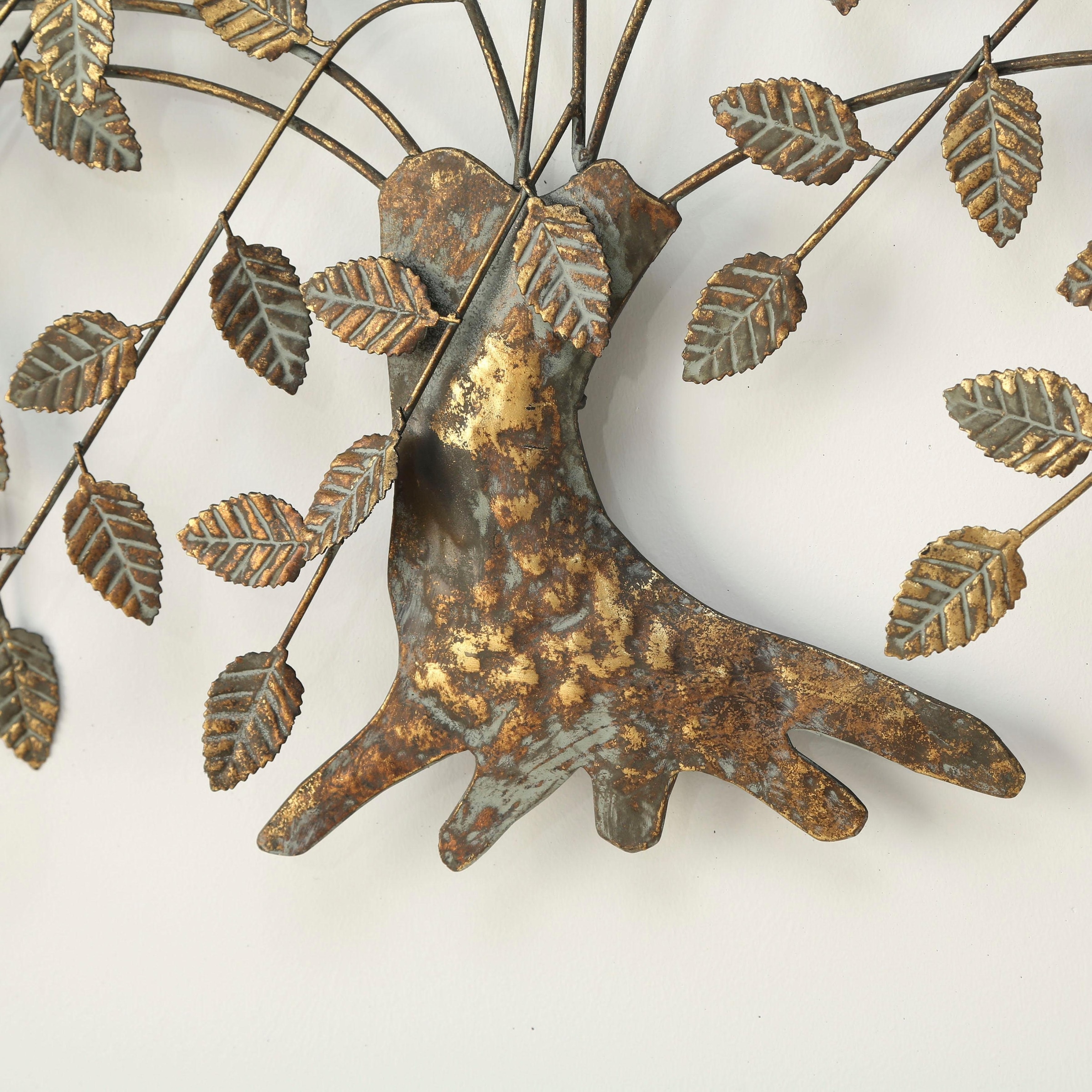Home affaire Wanddekoobjekt Baum, online Wanddekoration, »Juline, Metall, aus kaufen Motiv Wohnzimmer gold«, Wanddeko