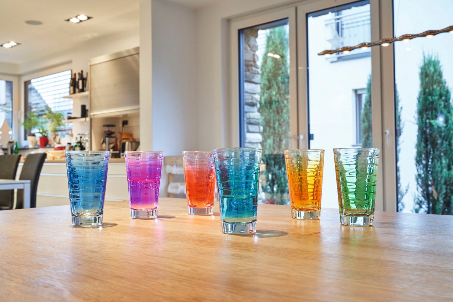 LEONARDO Longdrinkglas »VARIO STRUTTURA«, (Set, 6 tlg.), 280 ml, 6-teilig