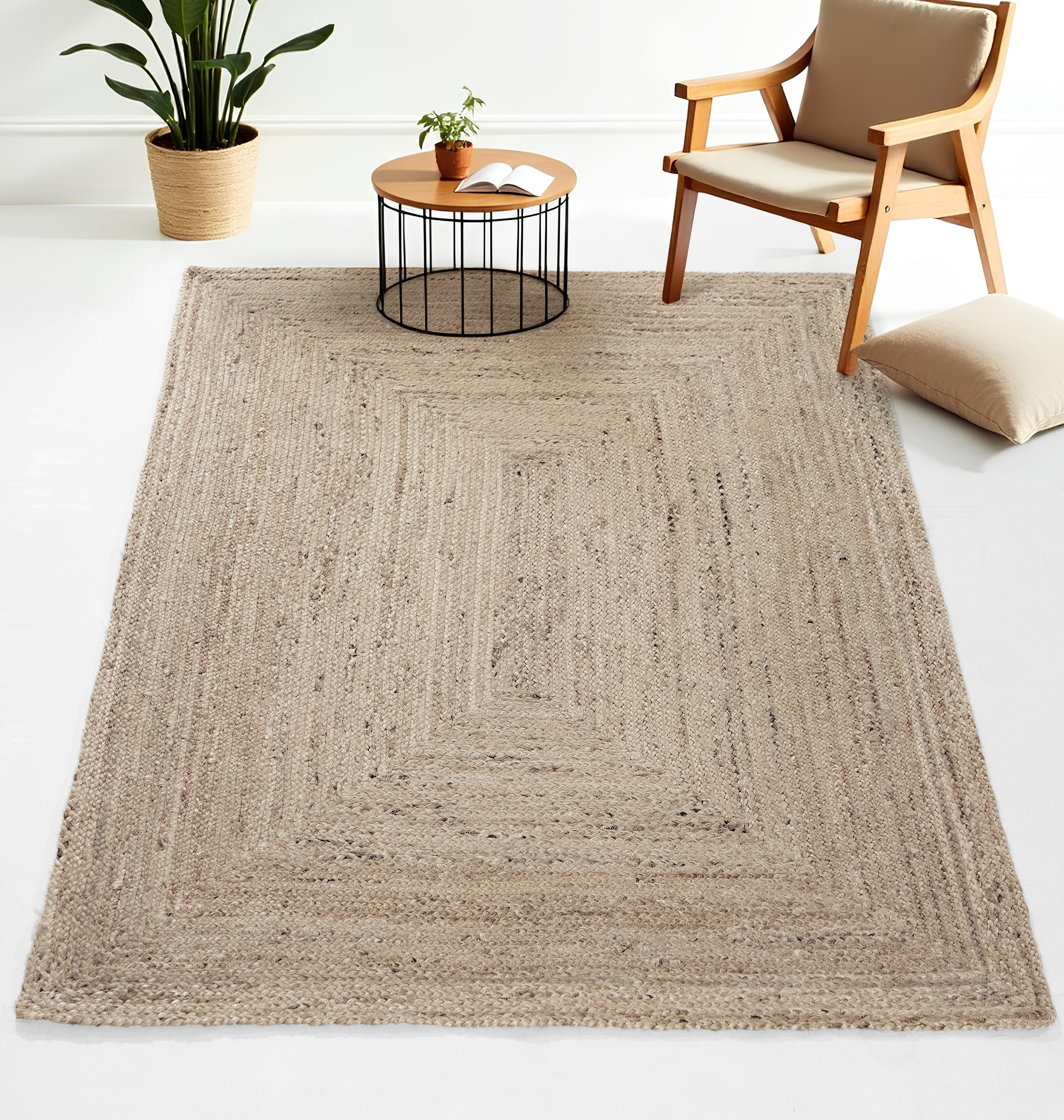 carpetfine Teppich »Nele Juteteppich Naturfaser«, rechteckig, 6 mm Höhe, ge günstig online kaufen
