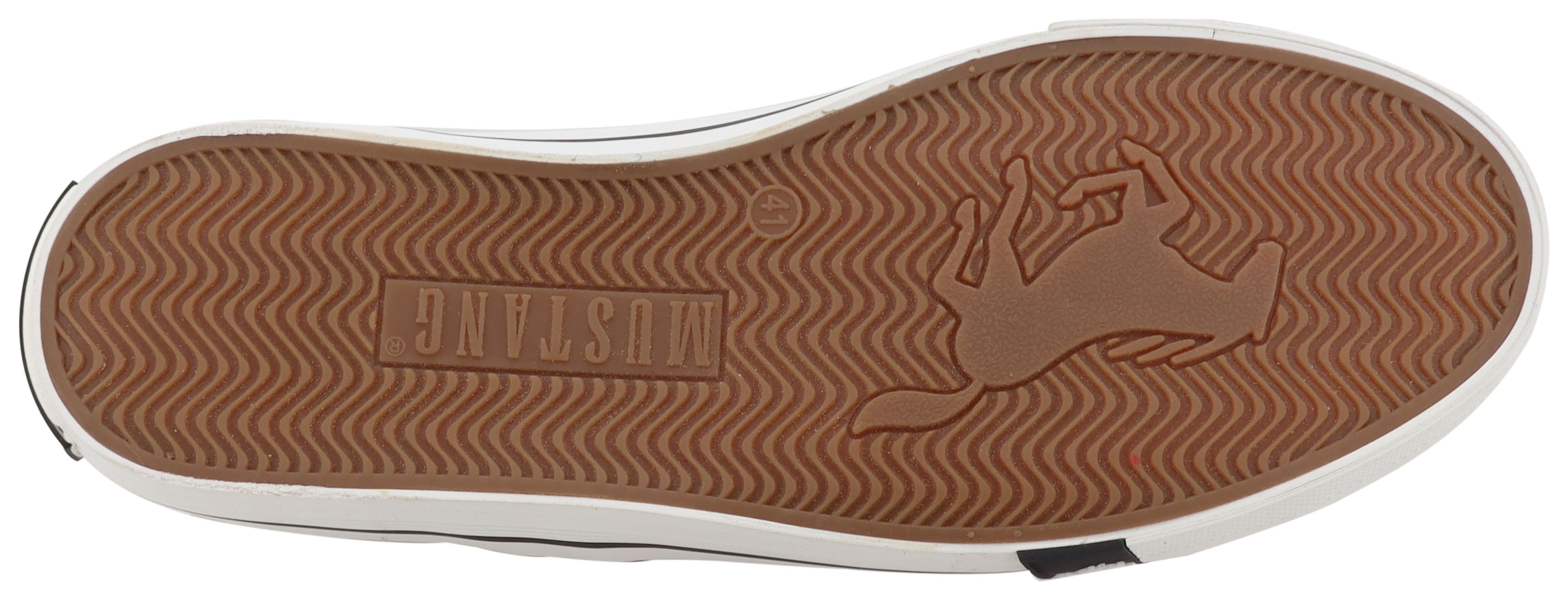 Mustang Shoes Slip-On Sneaker »Calogero«  Slipper, Freizeitschuh, Halbschuh mit Kontrastnähten